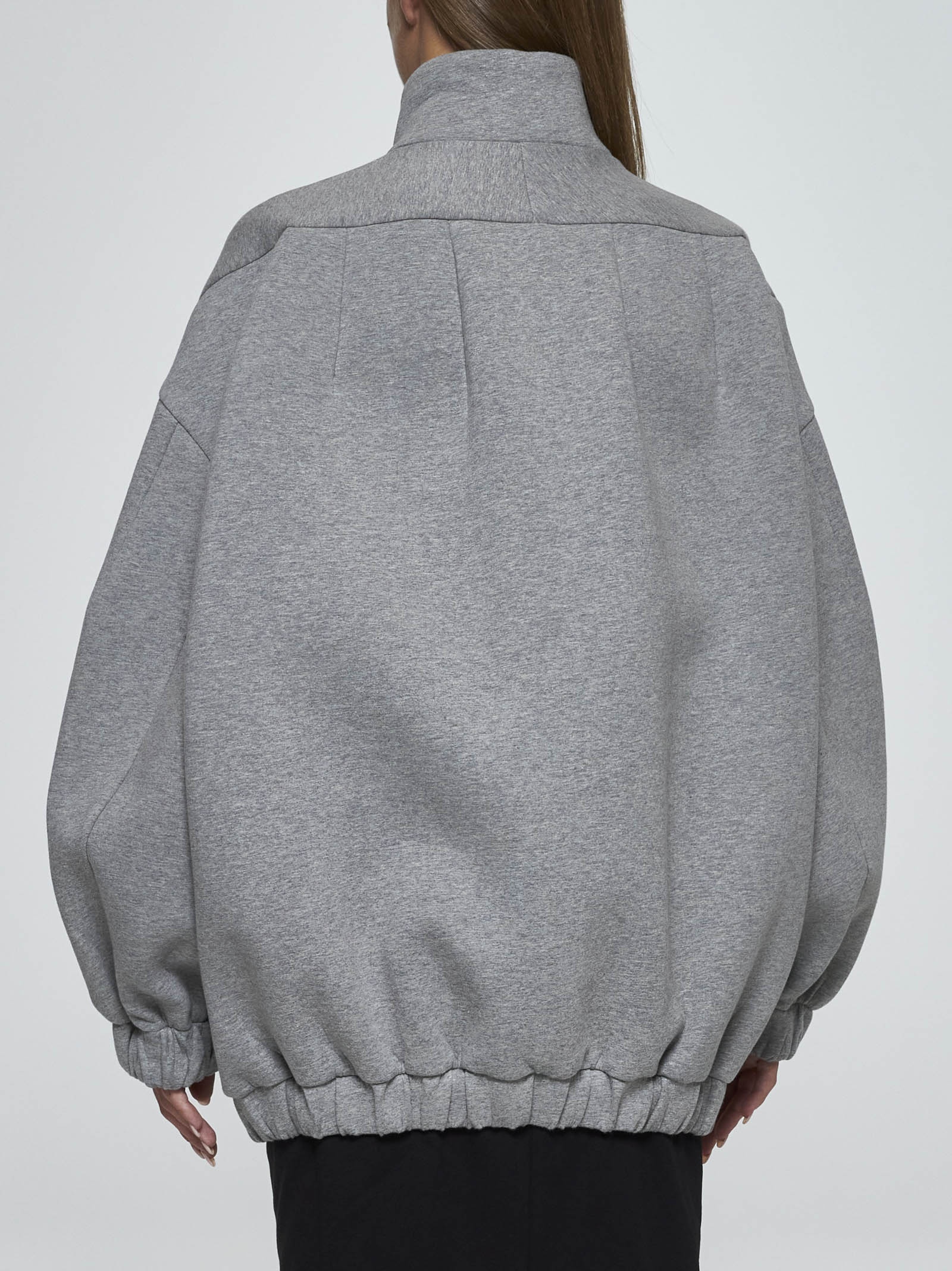 Cotton-blend mock sweatshirt - 4