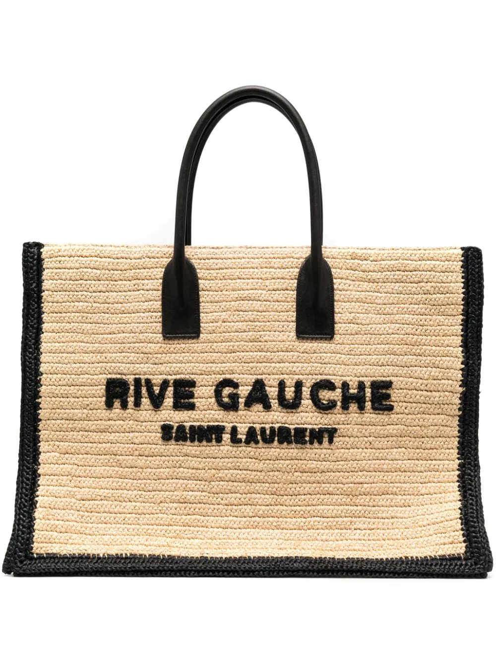 Rive Gauche raffia tote bag - 1