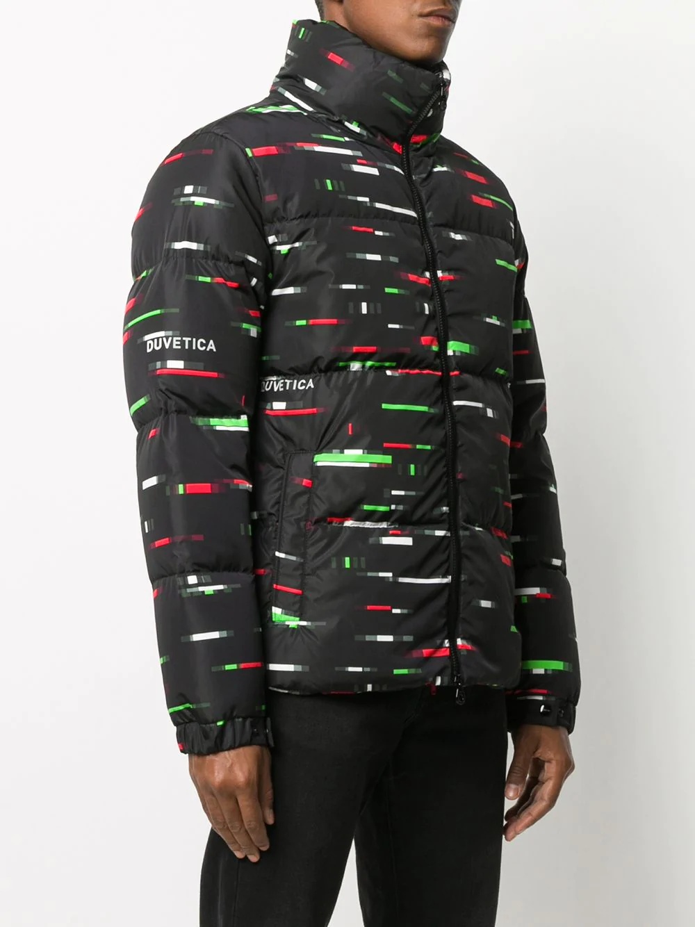 graphic logo print puffer jacket - 3