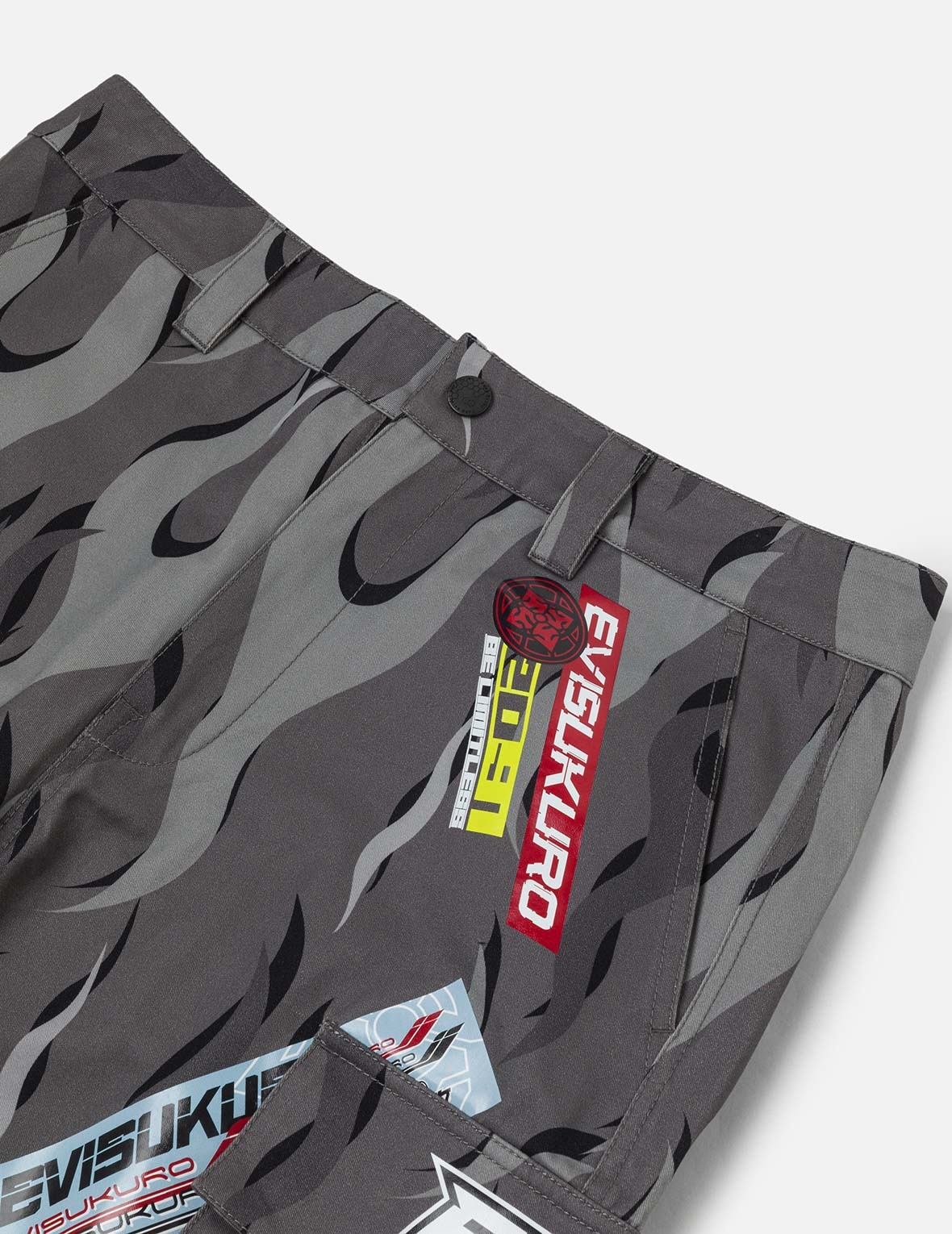 Racing Camouflage Wide-leg Cargo Pants - 5