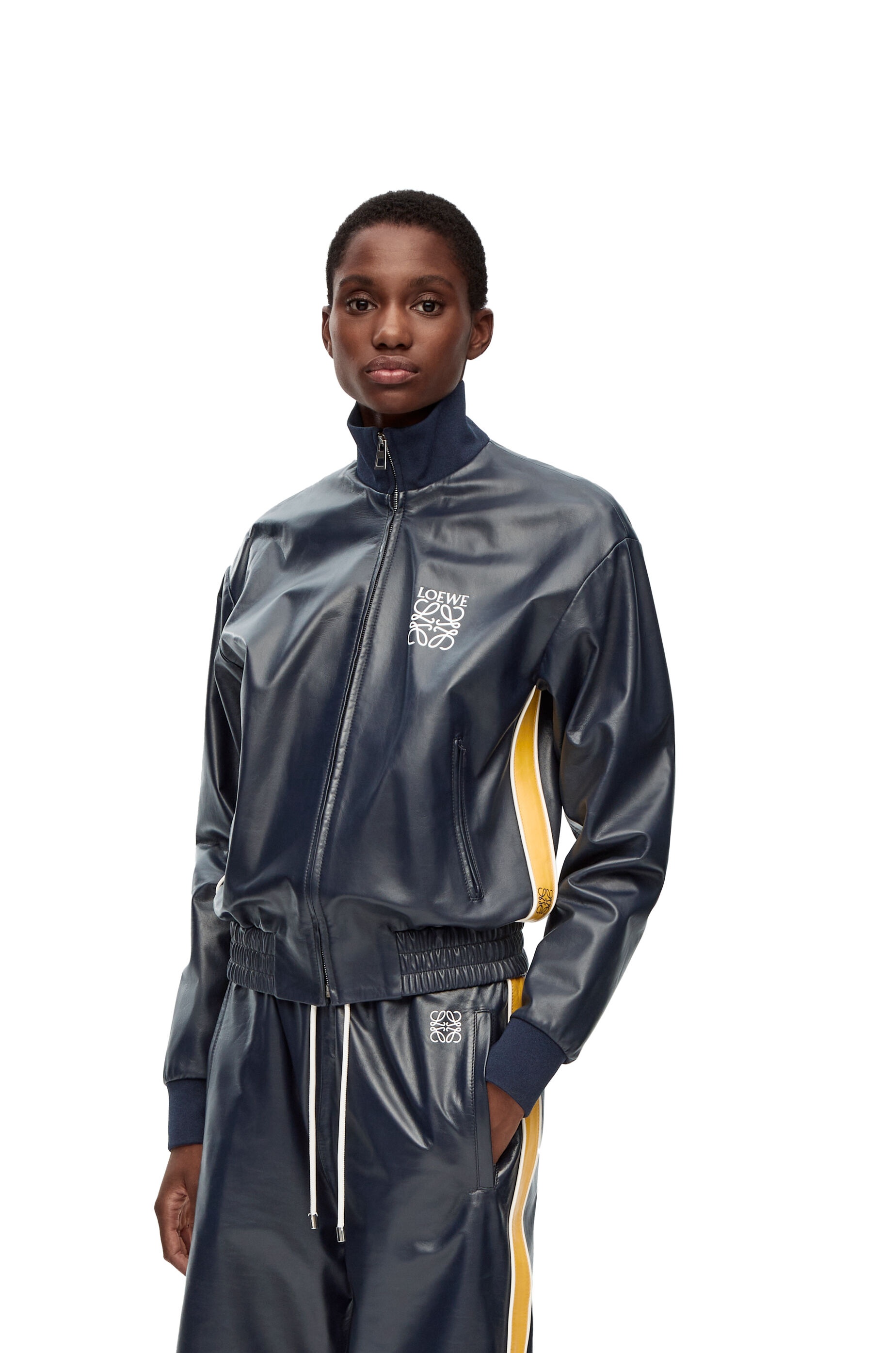 Tracksuit jacket in nappa - 3
