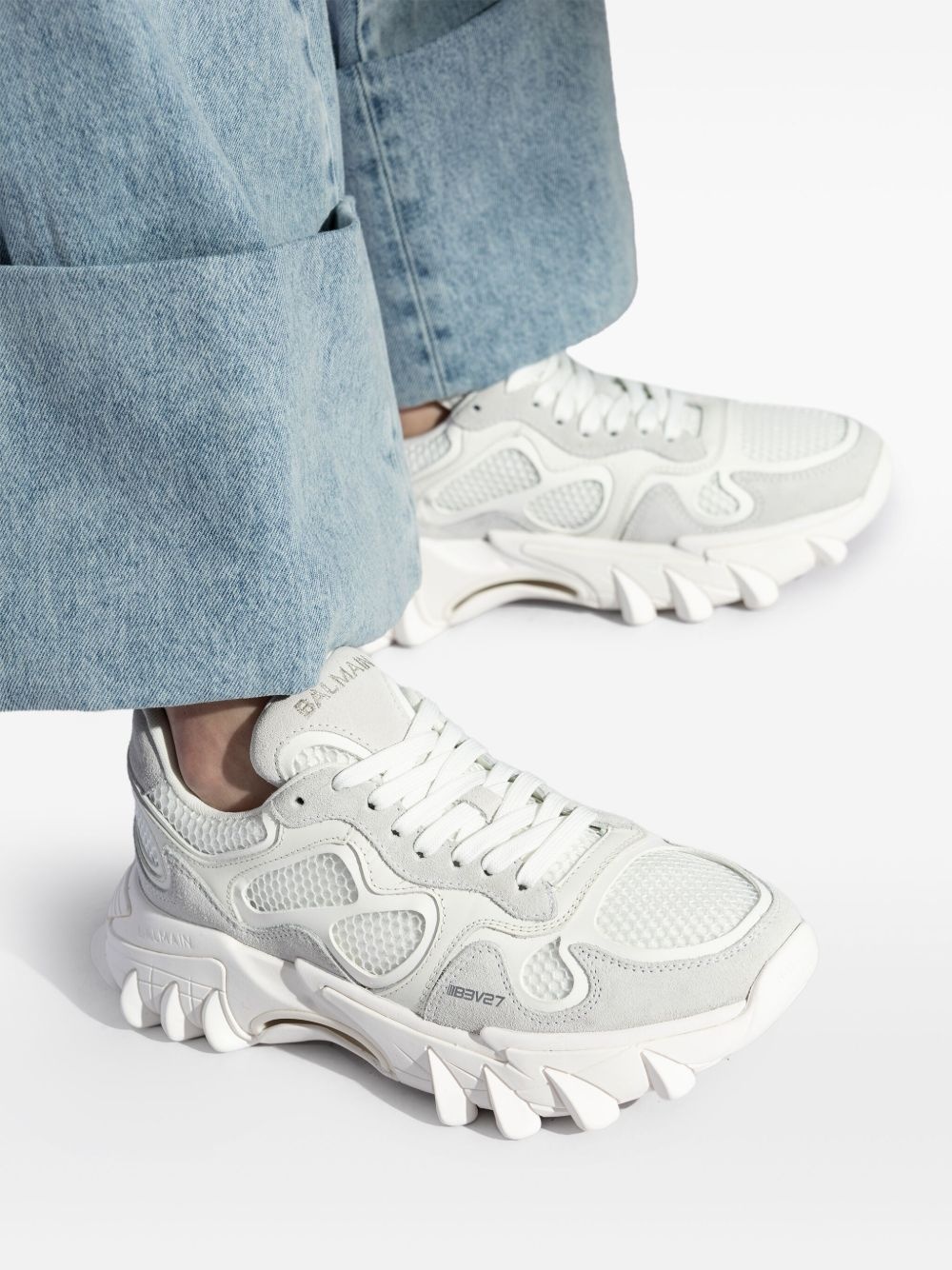 logo-embroidered sneakers - 6