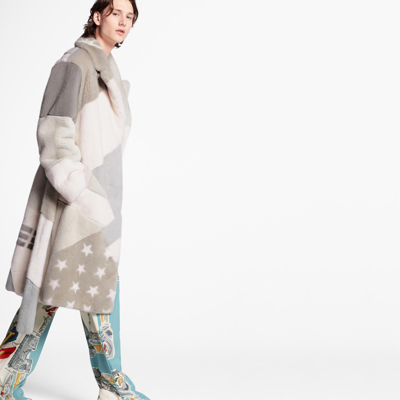 Flags Intarsia Mink Coat 4