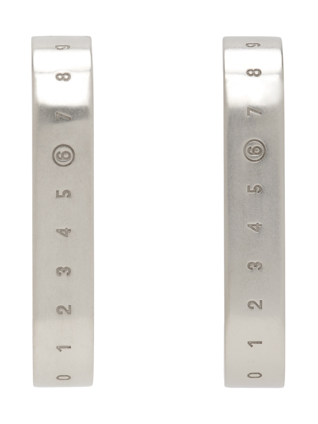 【関税＆送料込み】Mm6 Maison Margiela Silver Brass Earring Silver Brass earrings MM6 Maison Margiela