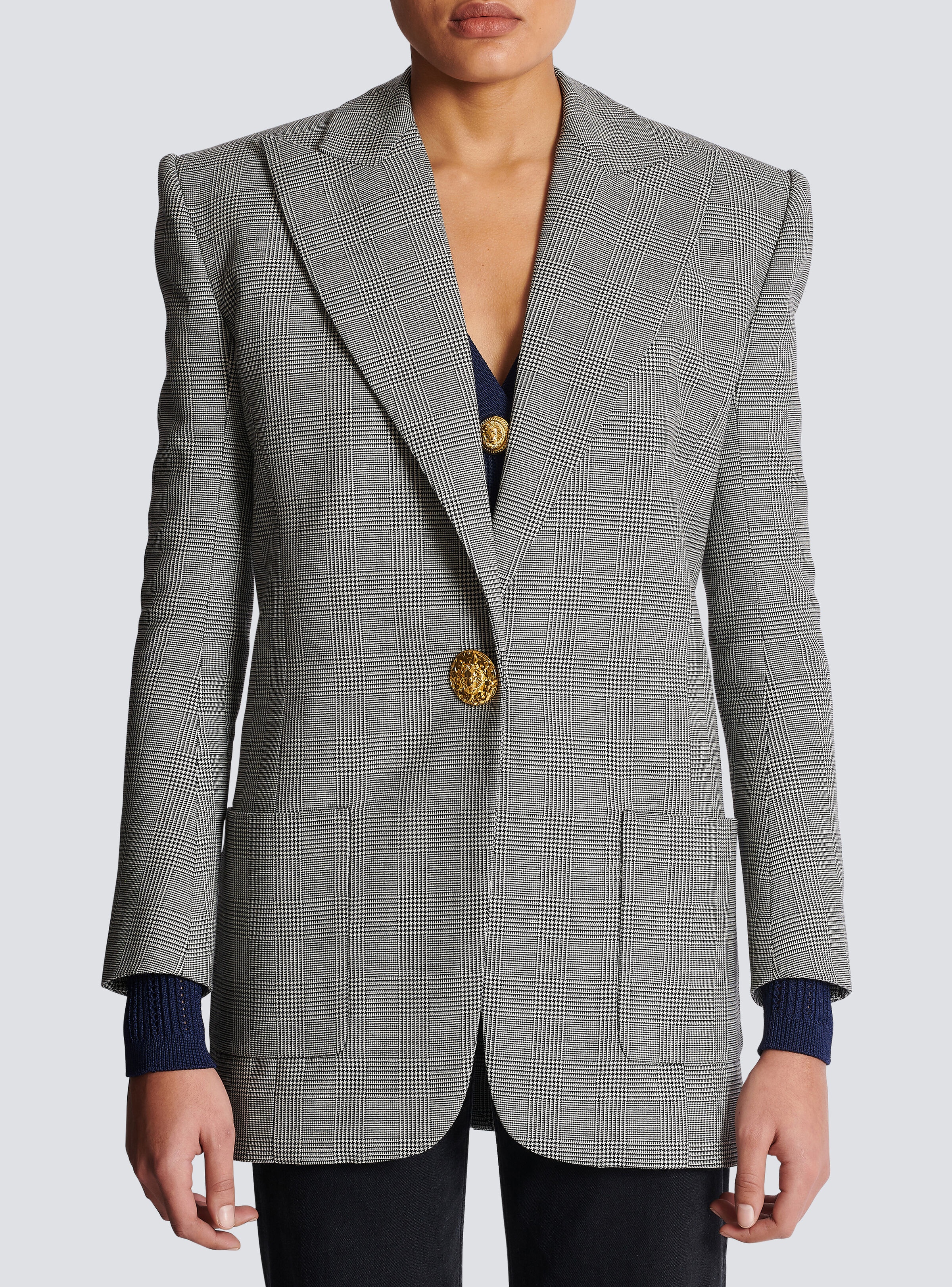 1-button wool jacket - 5