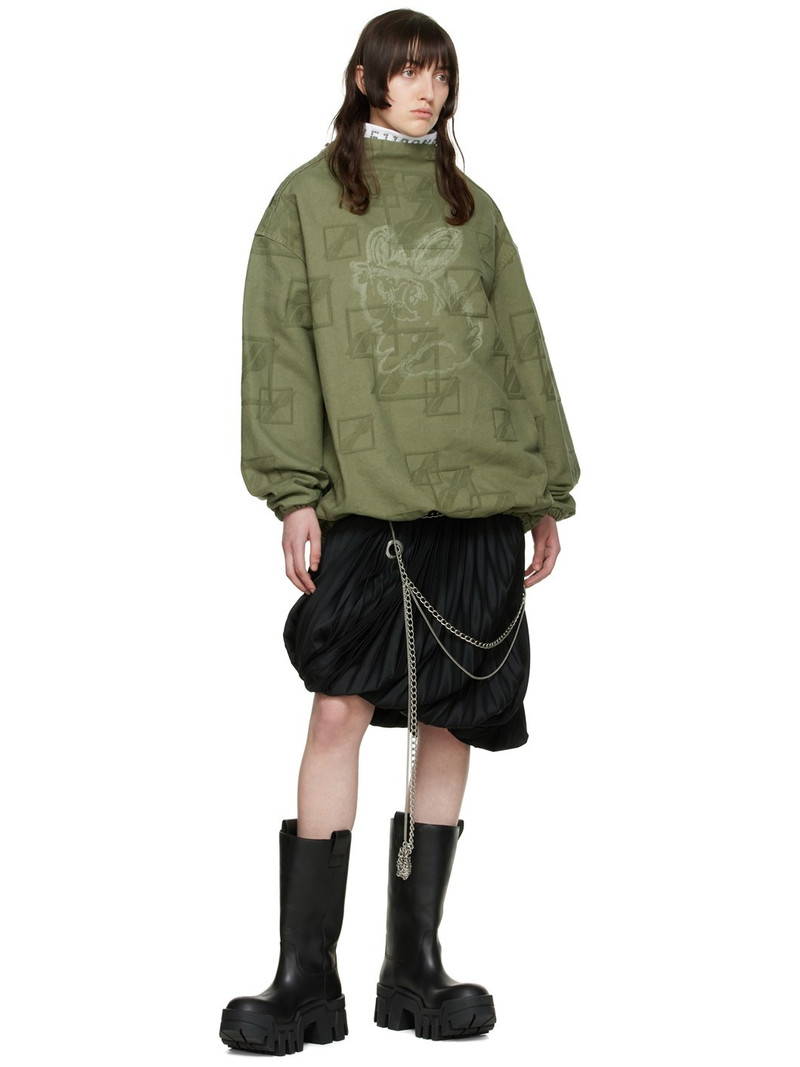 We11done Khaki Denim Blouse outlook