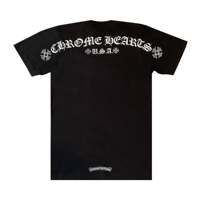 Chrome Hearts Chrome Hearts Scroll Logo Pocket Tee 'Black' outlook