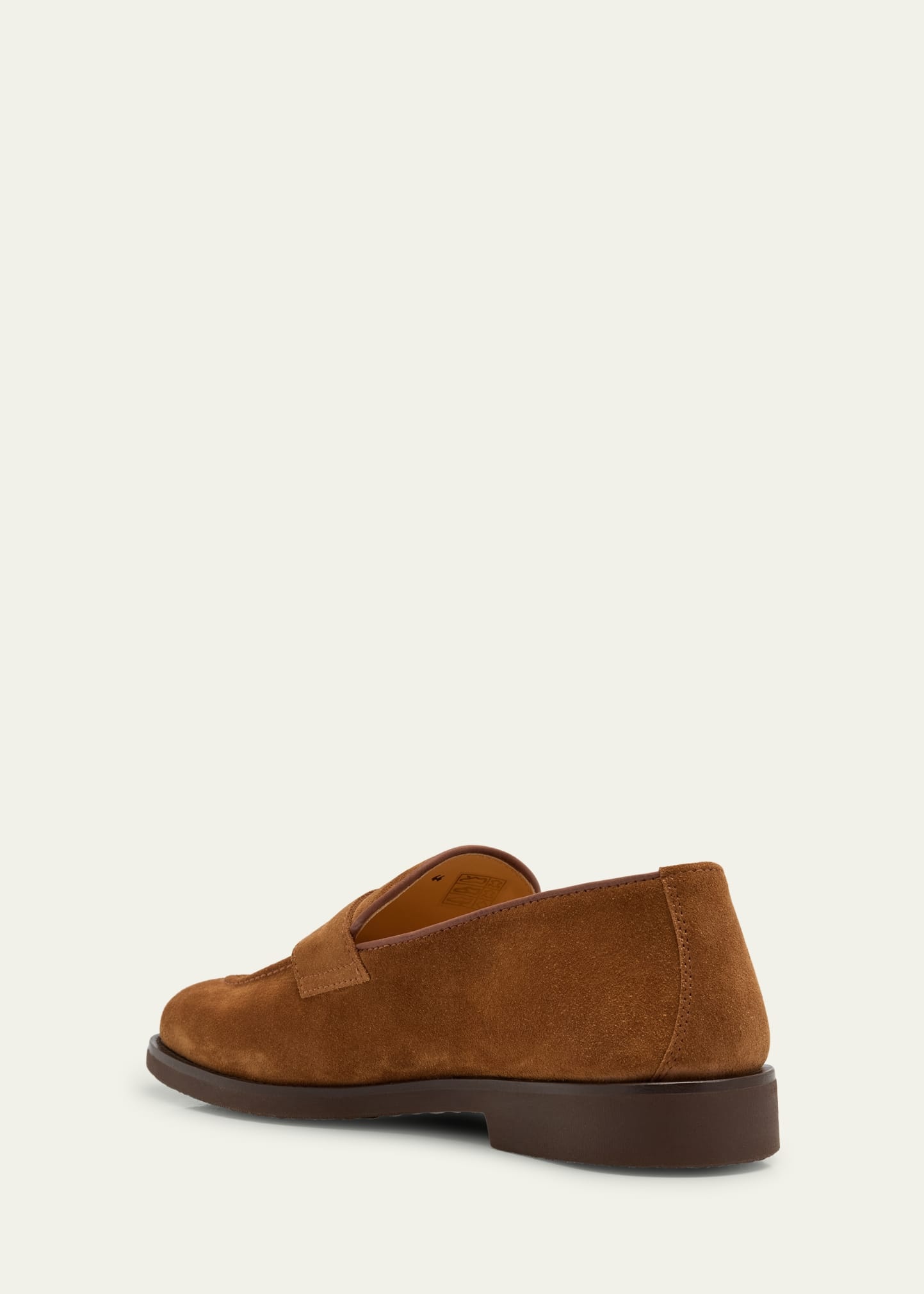 Men's Suede Penny Loafers - 4
