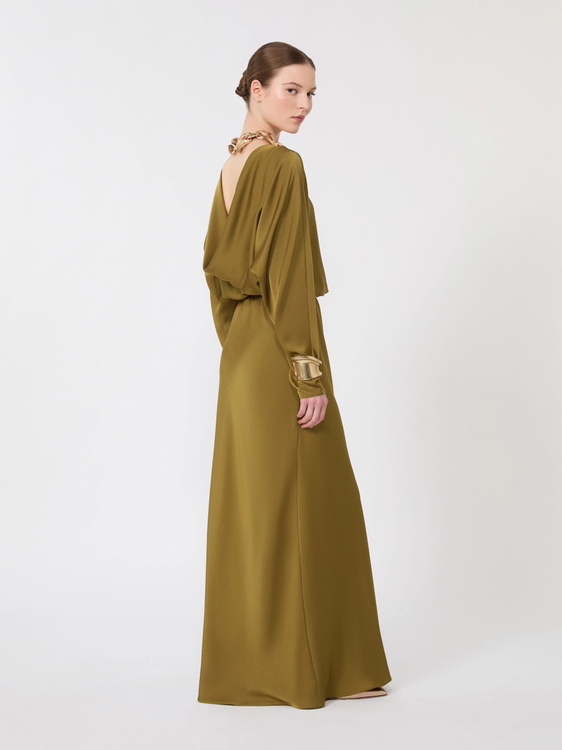 Max Mara Lightweight satin dress - KAKI outlook
