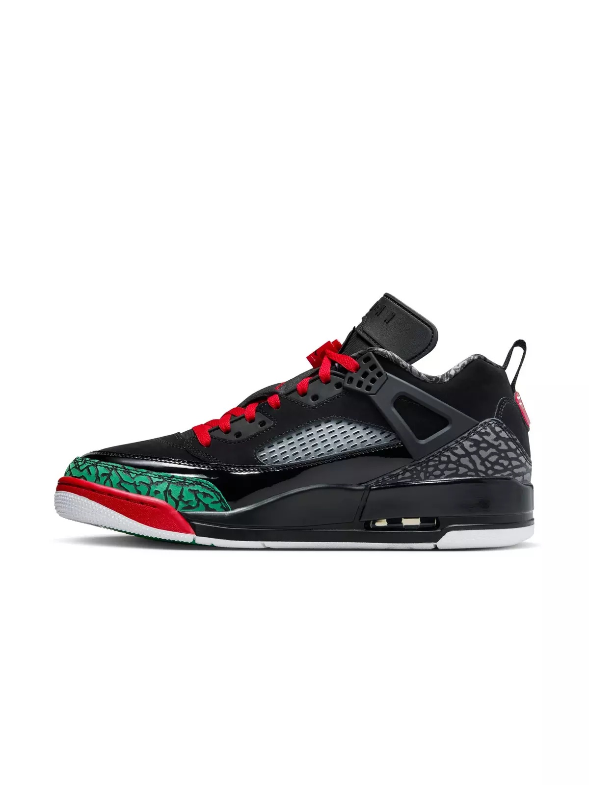 Spizike Low "Black/Varsity Red/Classic Green/White" Men's Shoe - 4