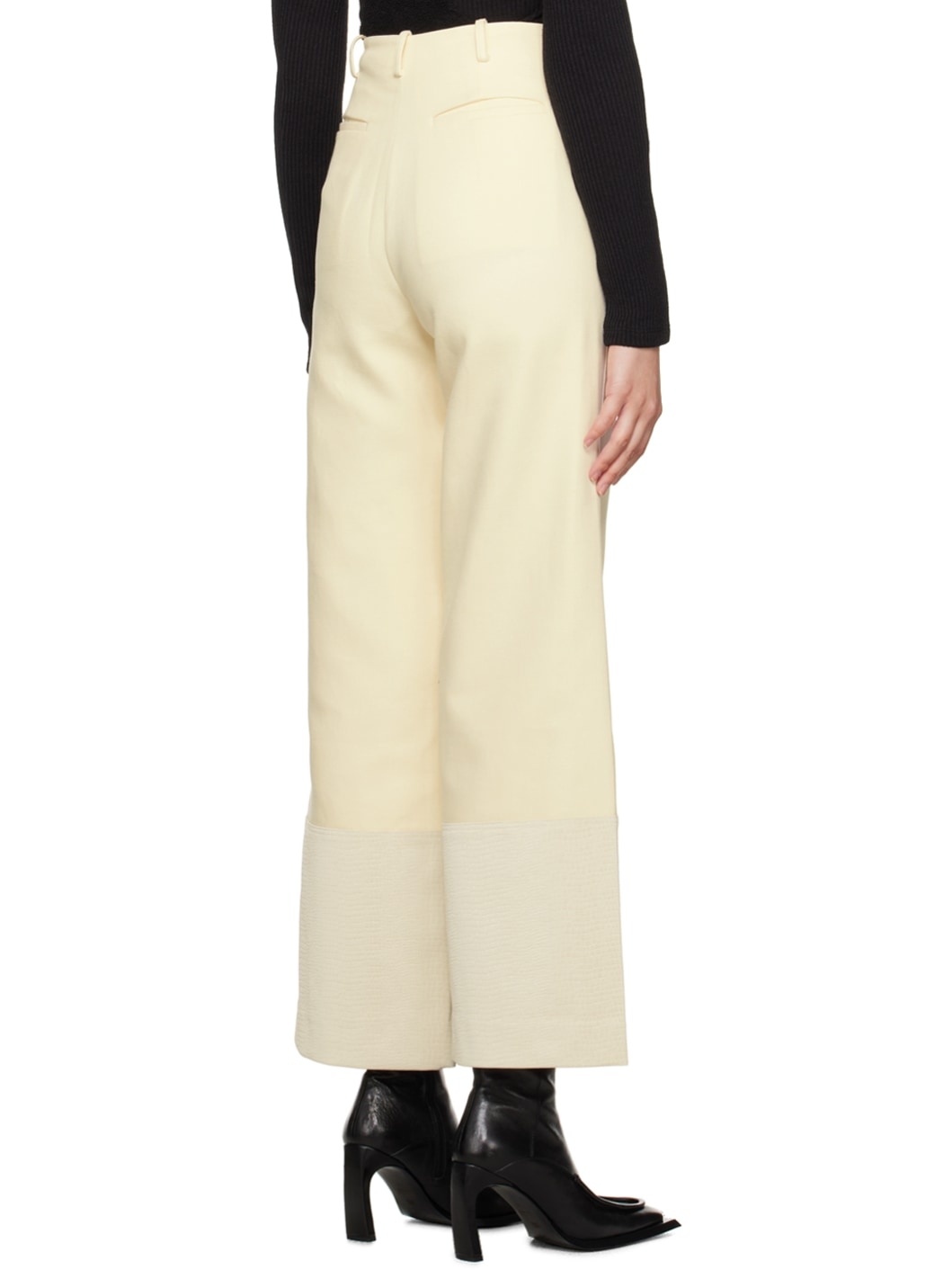 Off-White Embossed Trousers - 3