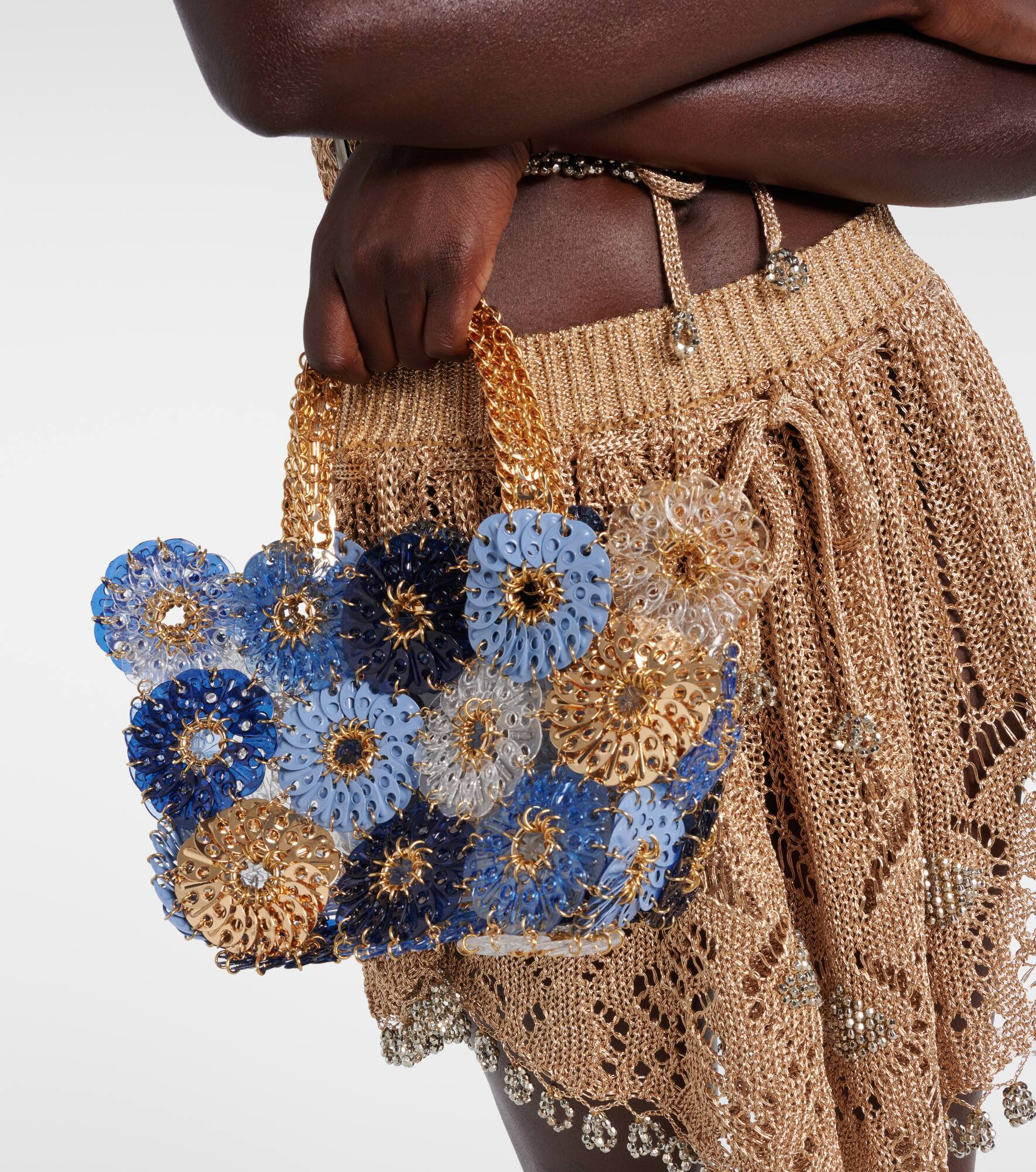 Flower 1969 Small embellished tote bag - 2