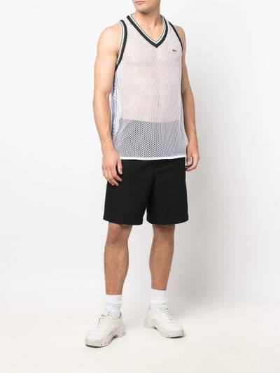 LACOSTE chest logo-patch detail tank top outlook