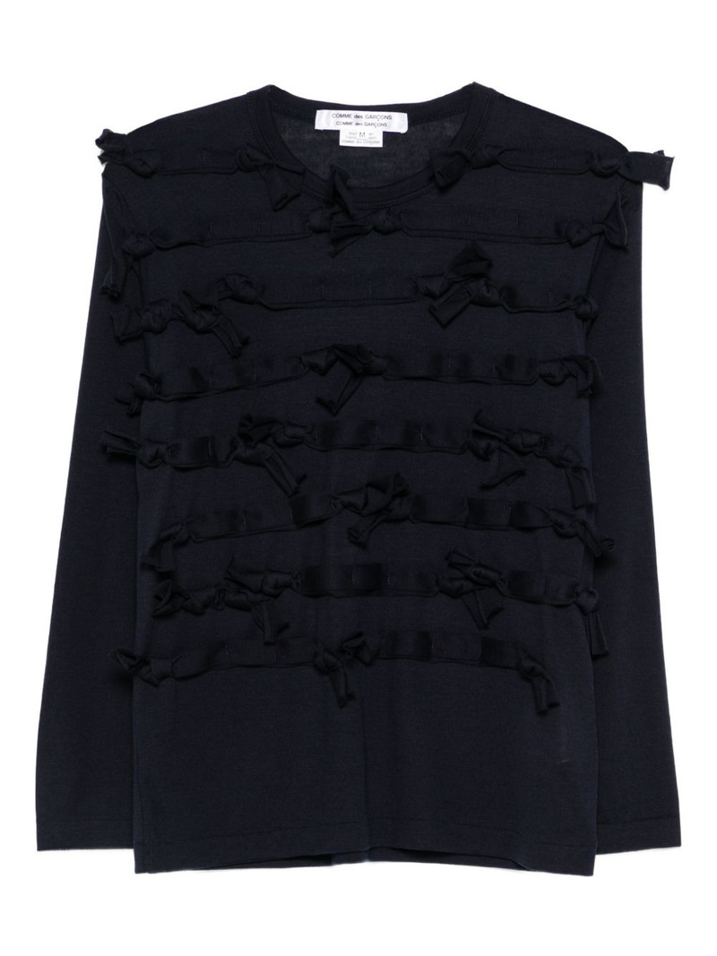 ribbon embellished knitwear 1
