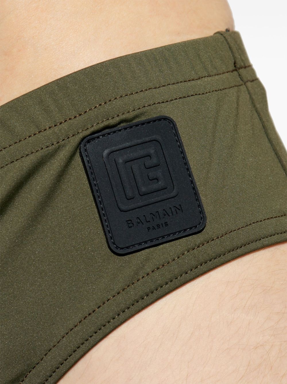 logo-patch swim trunks - 4