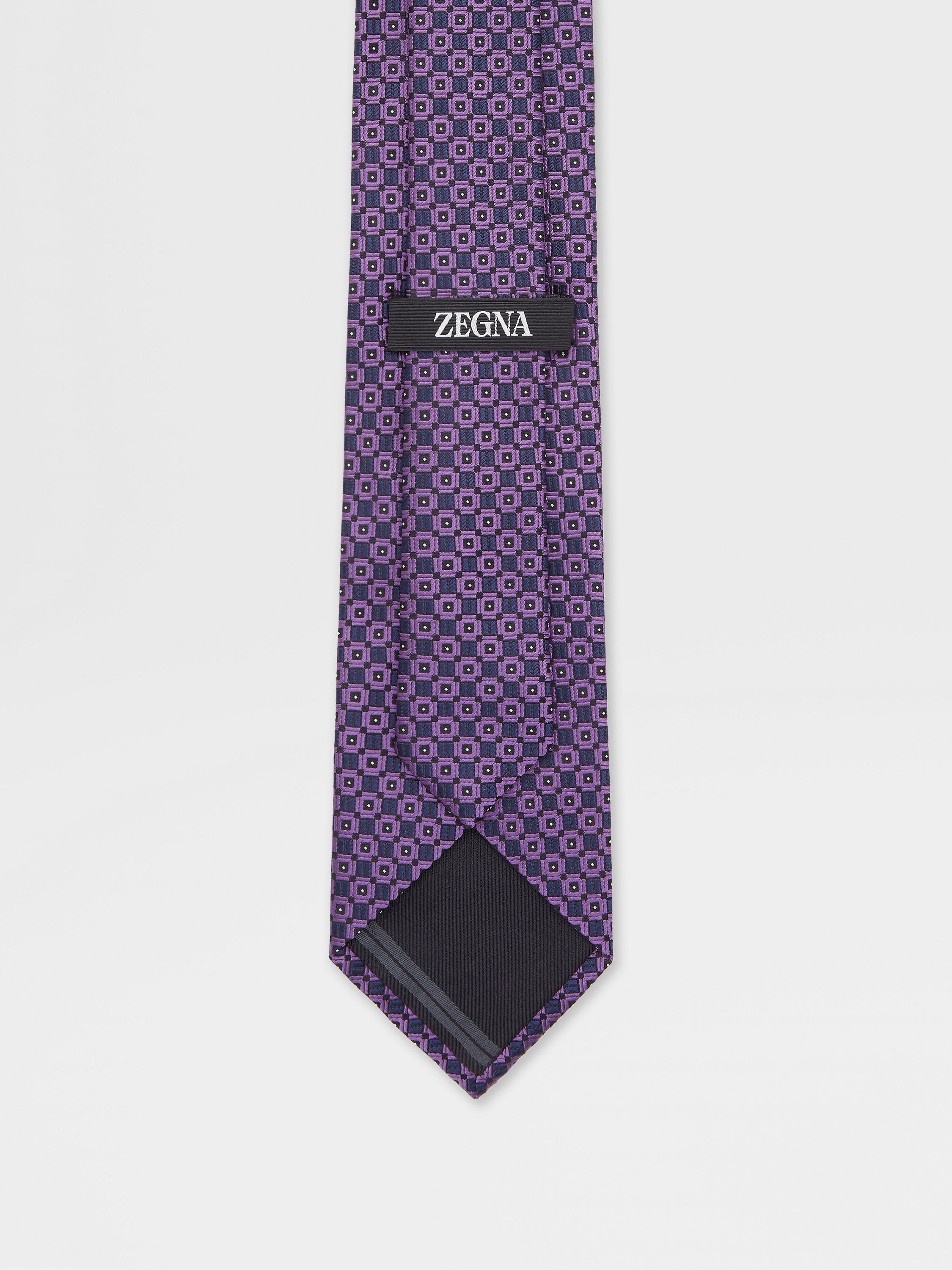 VIOLET SILK MACROARMATURE TIE - 3