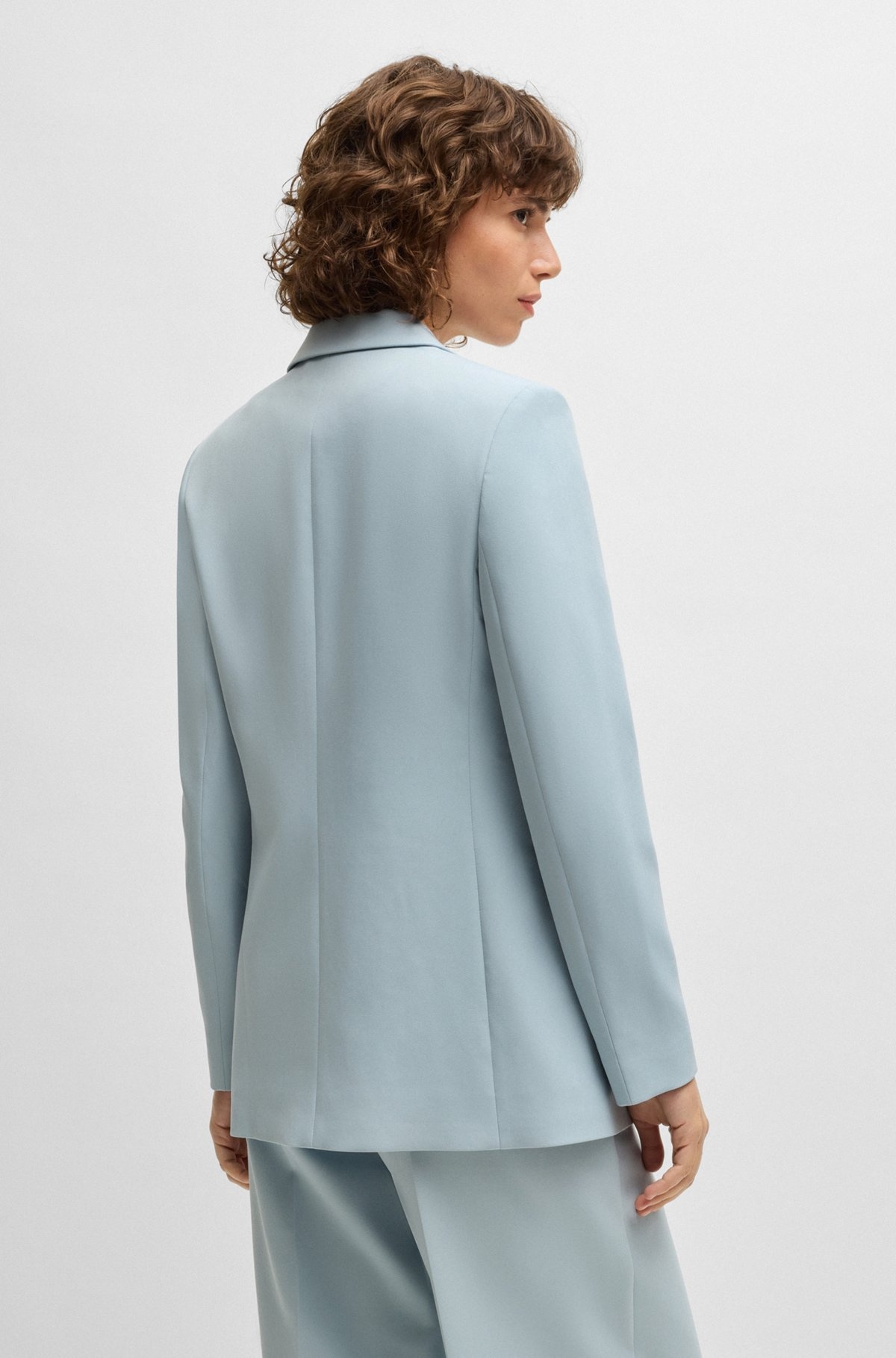 FITTED BLAZER IN STRETCH FABRIC - 4