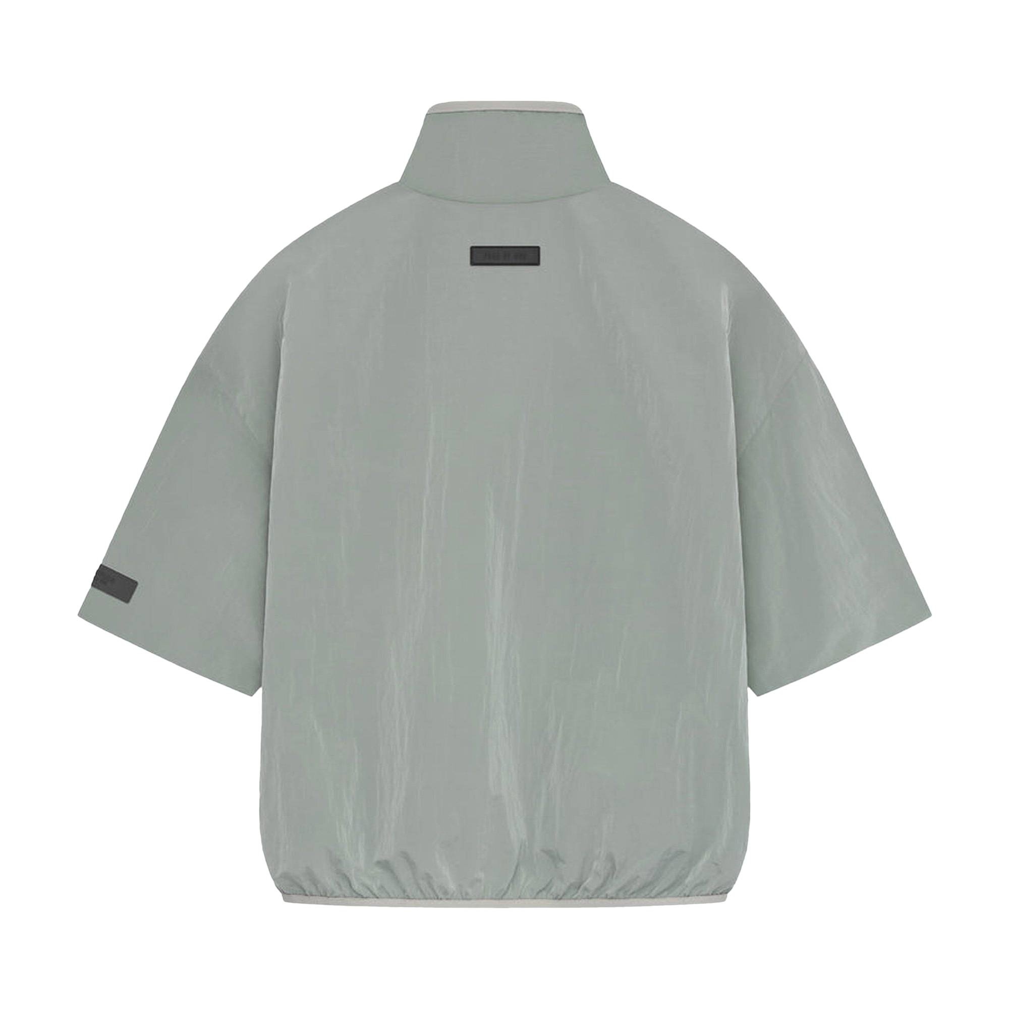 Fear of God Essentials Half Zip Mockneck Shirt 'Seal' - 2