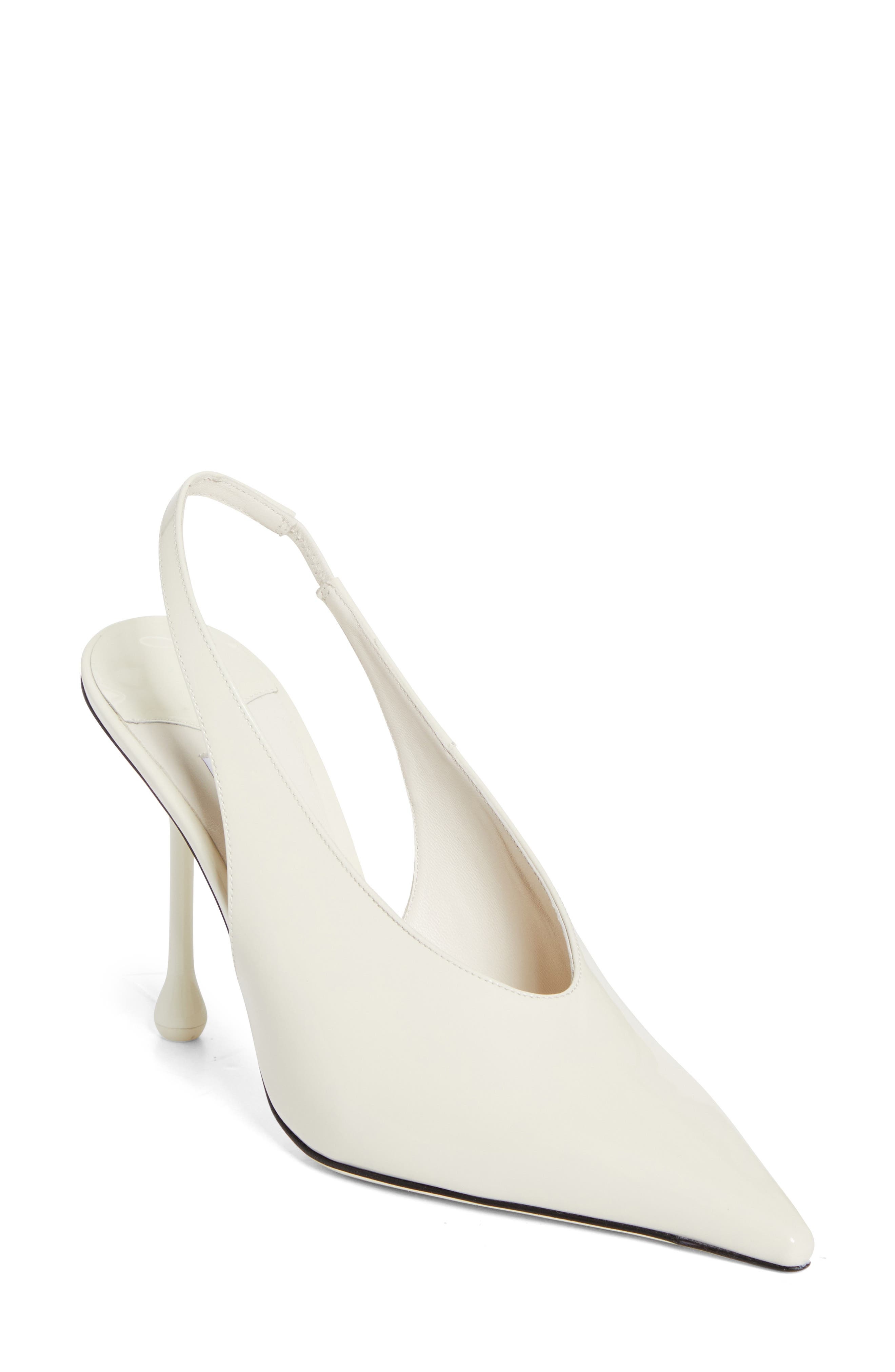Jimmy Choo Isa Pointed Toe Slingback Pump in Latte Patent at Nordstrom - 1