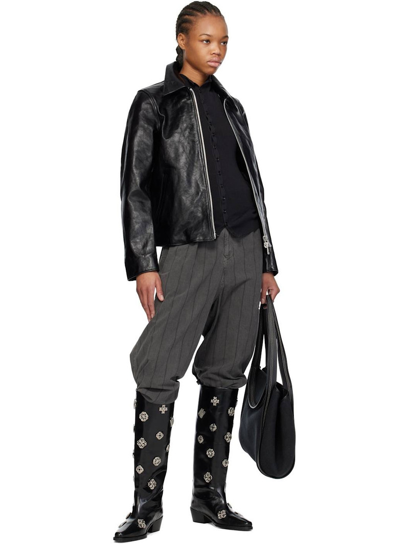 TOGA PULLA SSENSE Exclusive Black Tall Boots outlook
