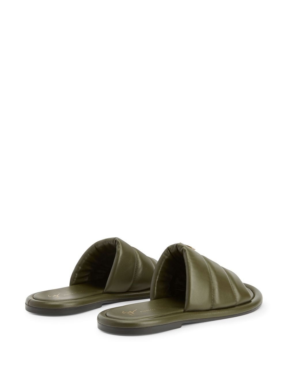 padded-leather sliders - 3