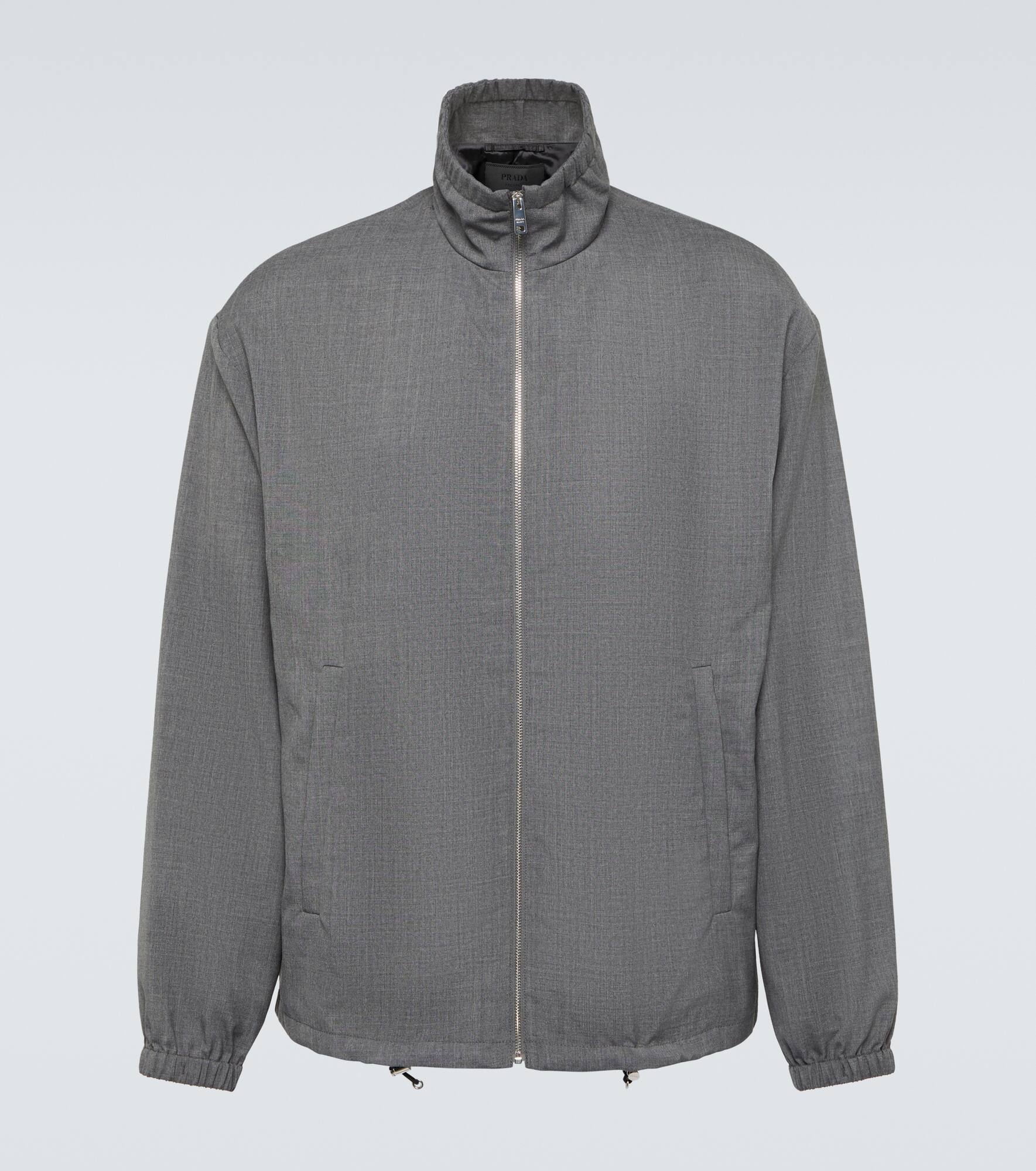 Virgin wool blouson jacket - 1
