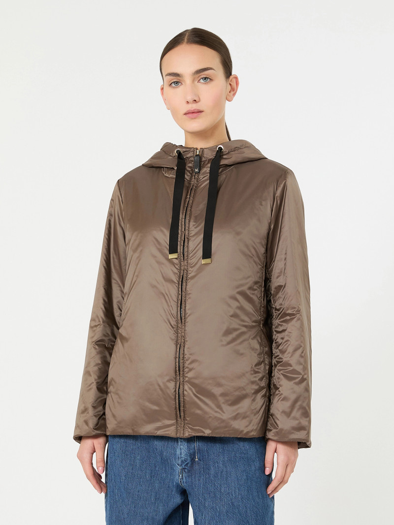 GREENH Padded water-repellent canvas hooded jacket - HAZELNUT BROWN 3