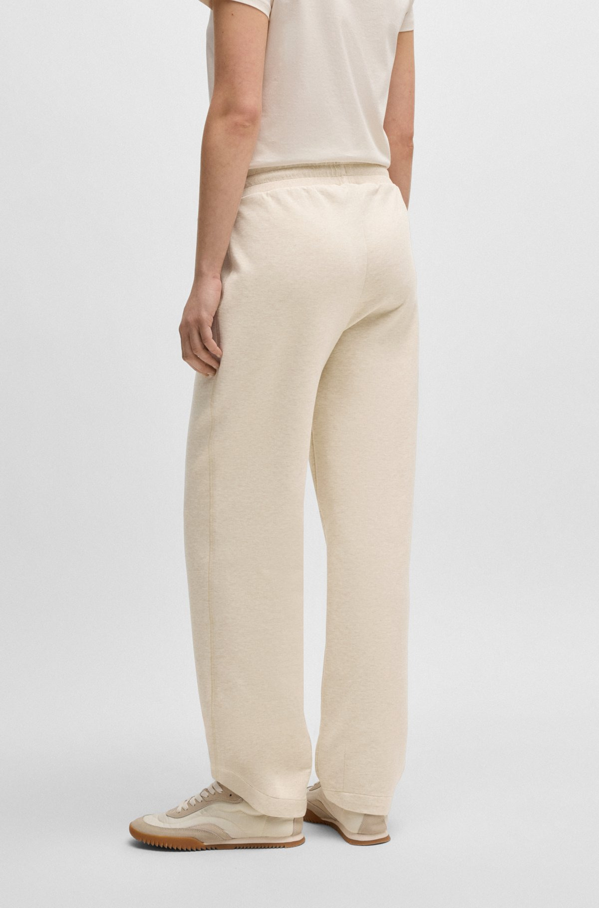 CROPPED TRACKSUIT BOTTOMS WITH DOUBLE B MONOGRAM - 4