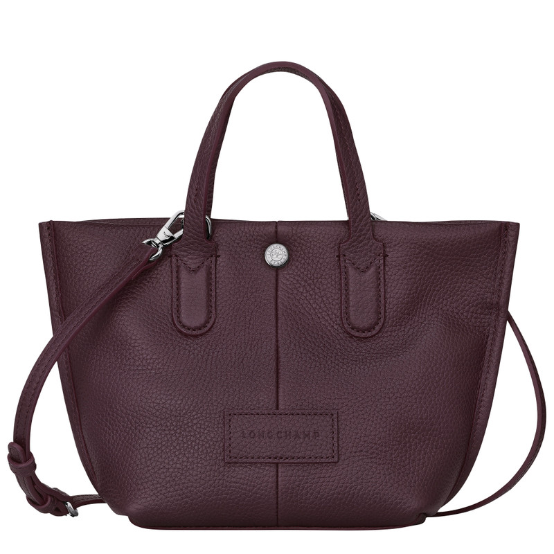 Essential XS Handbag Eggplant - Leather 1