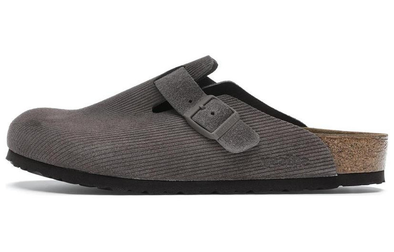 Birkenstock x Stussy 보스턴 Clogs 'Anthracite' 1016811 2