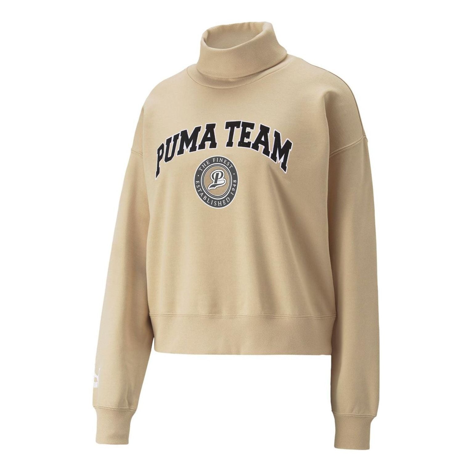 (WMNS) PUMA Team Hoodie 'Beige' 539271-67 - 1