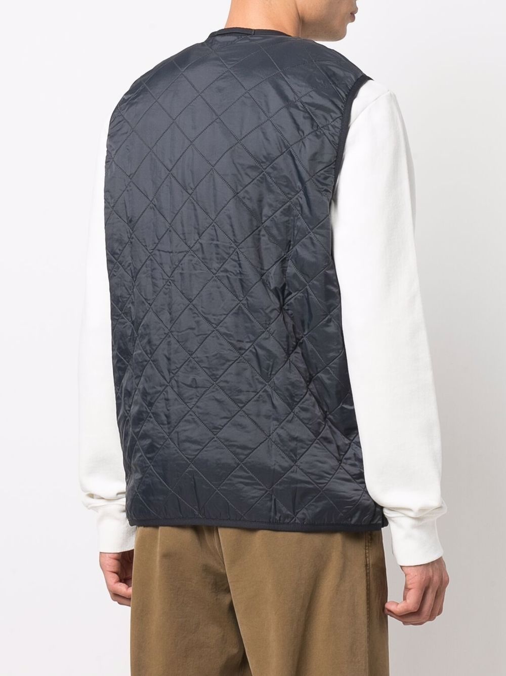 quilted pouch-pocket gilet - 4