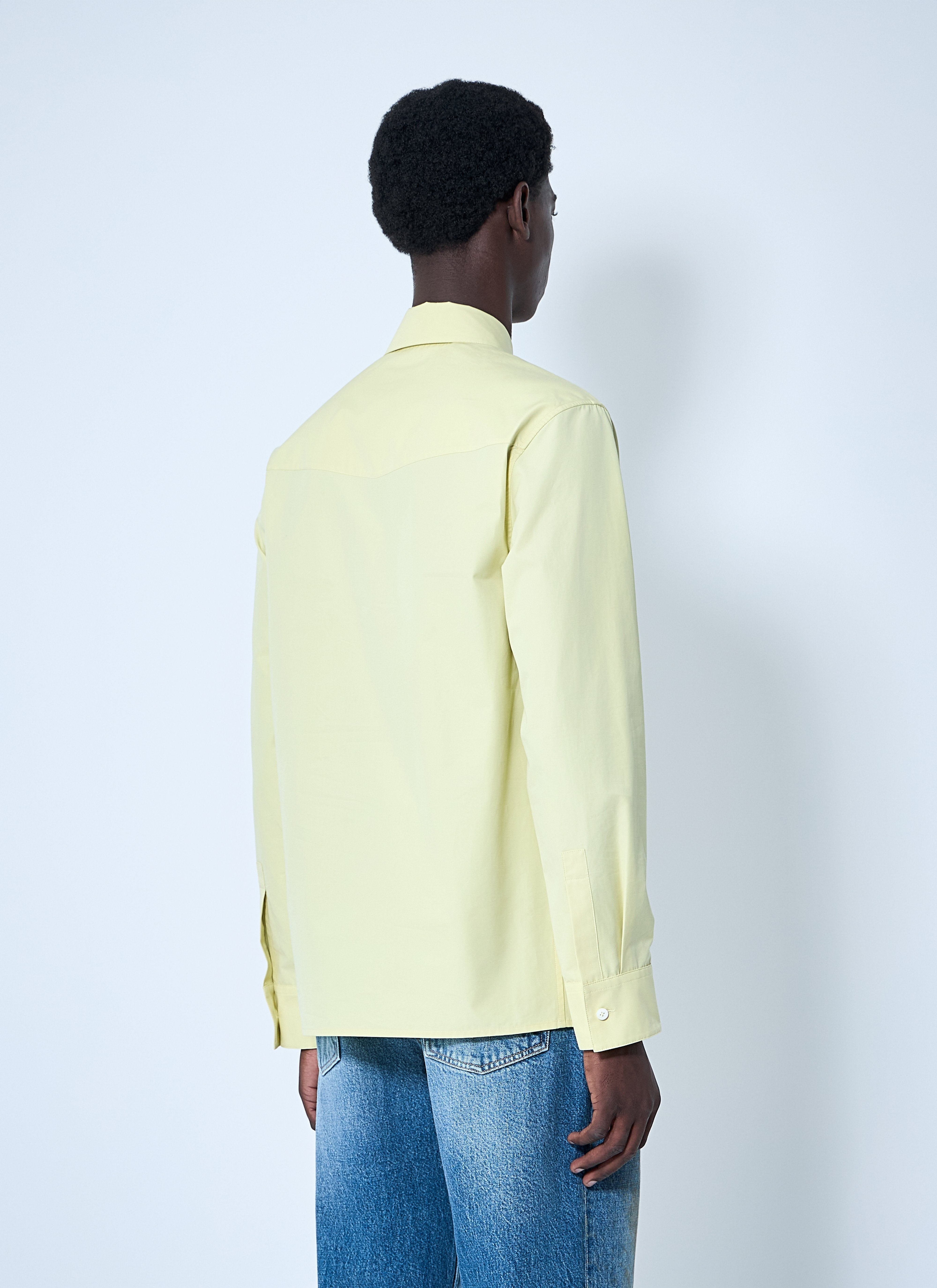 Jil Sander Men Classic Shirt With Tie - 4