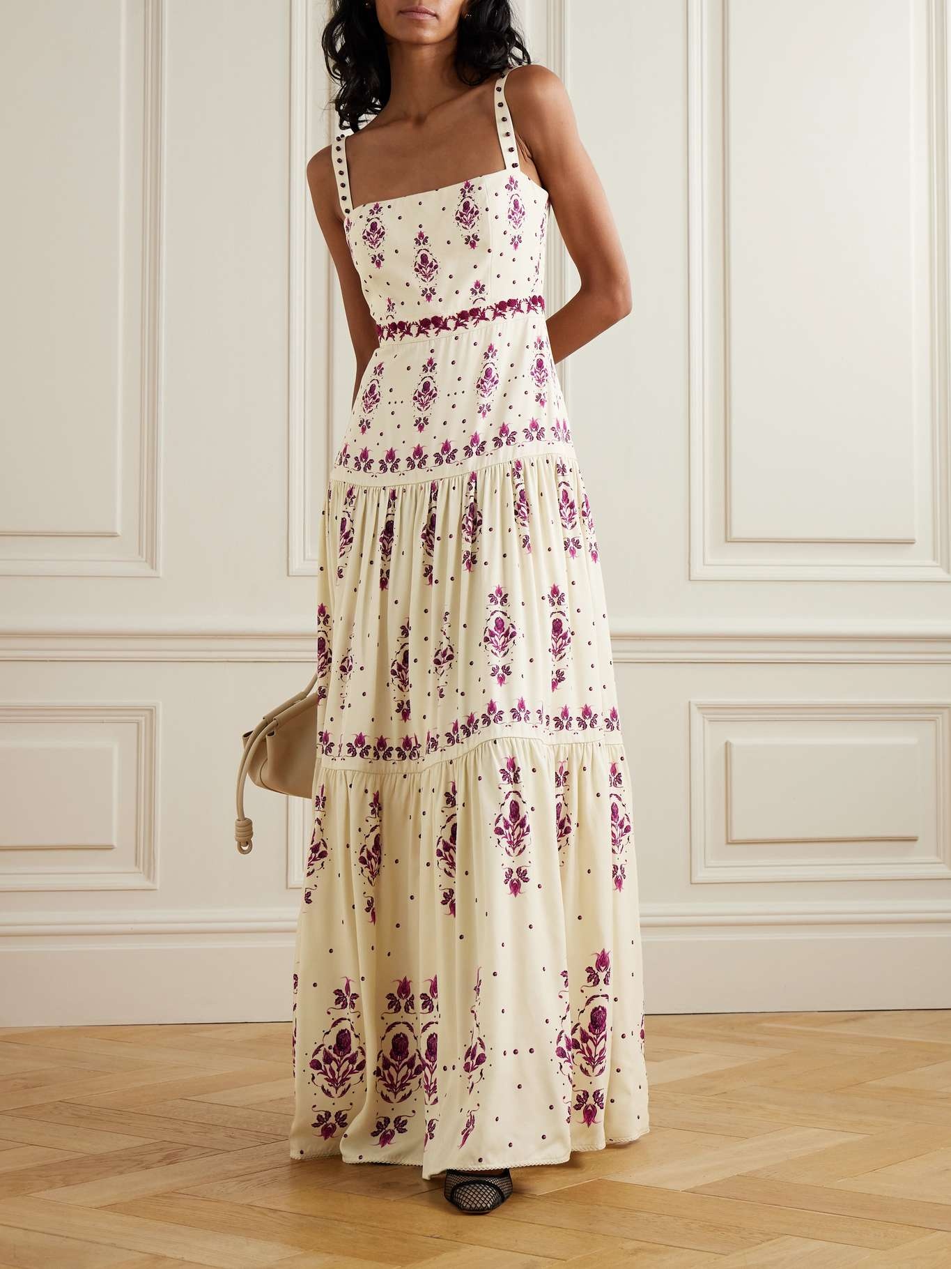 Lima Relato embroidered recycled-faille maxi dress - 2