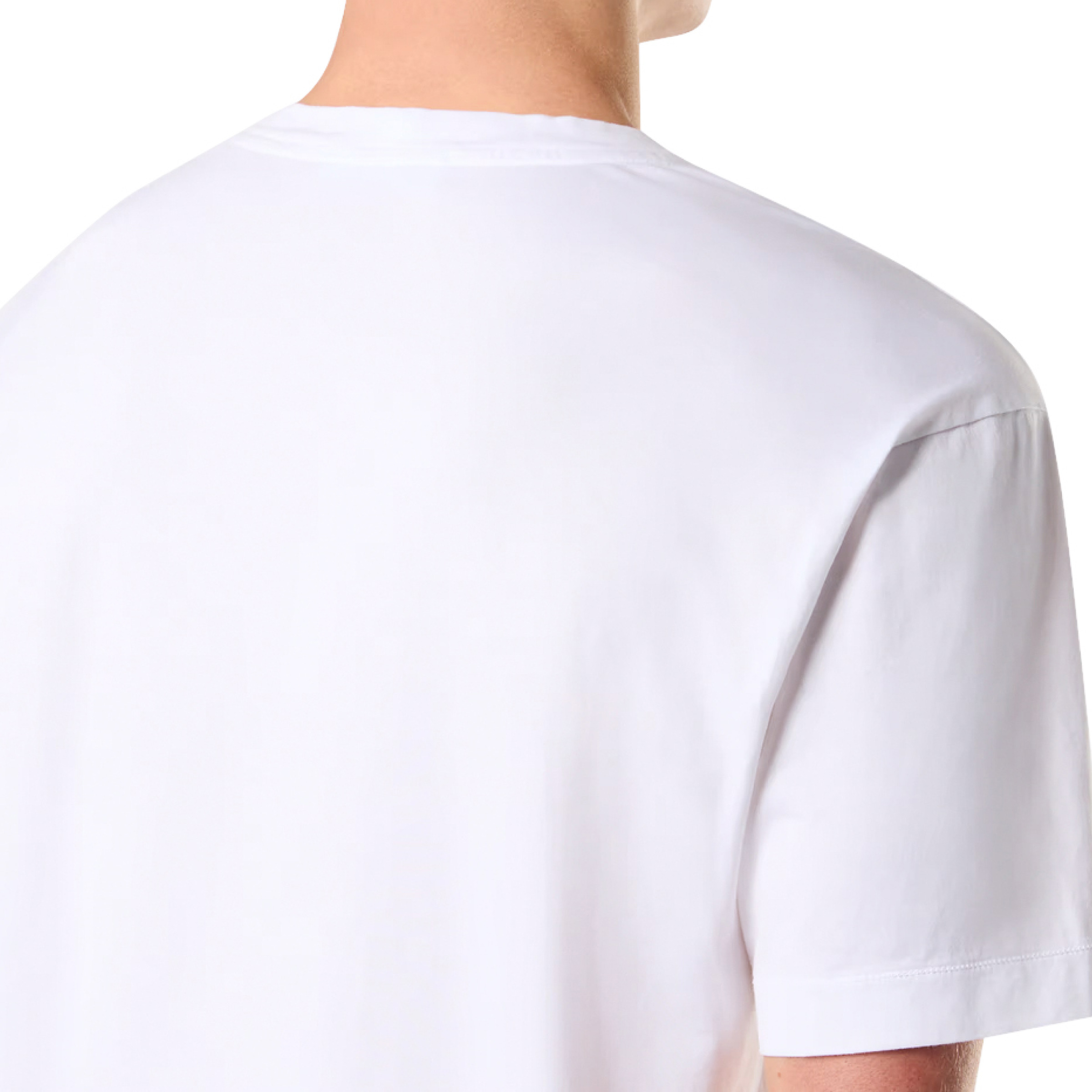 Stone Island Logo Patch T-Shirt in White - 5