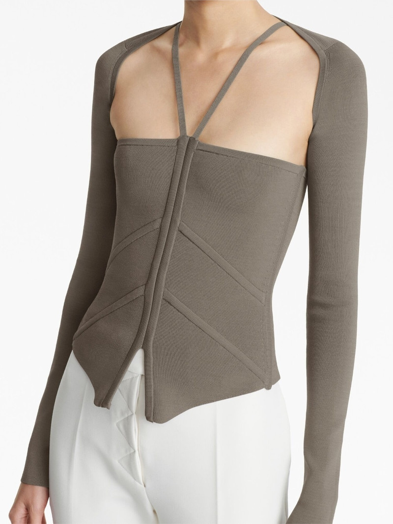 square-neck corset-style top 4