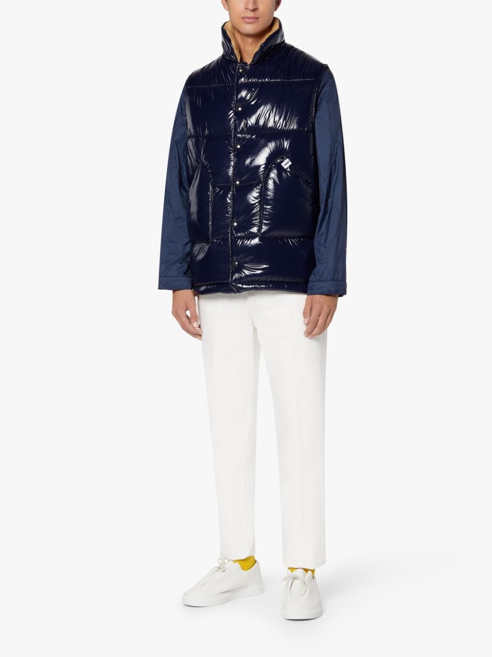 OSAKA NAVY NYLON GILET | GQF-304 - 4