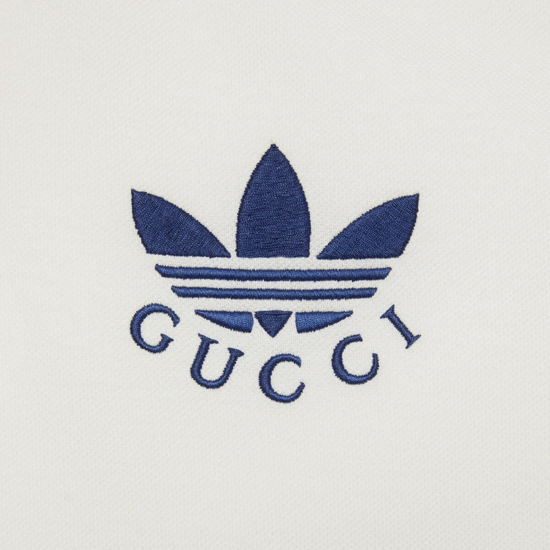adidas x Gucci cotton piquet polo shirt 5