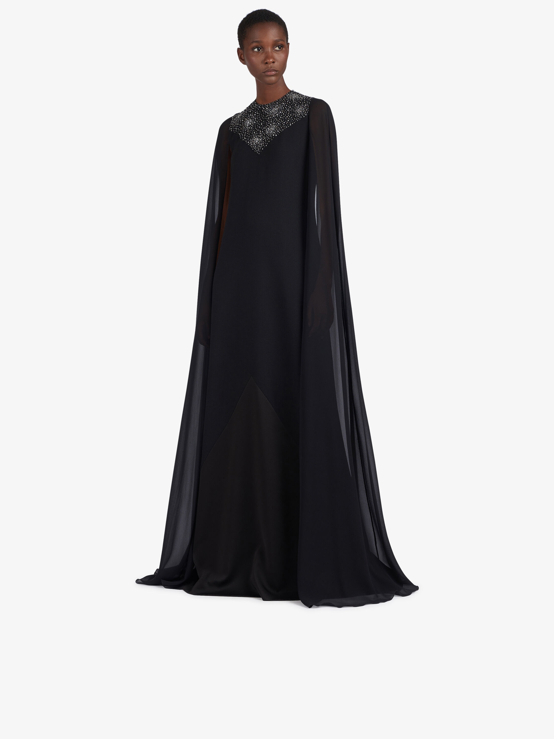 Evening dress with cape - 2