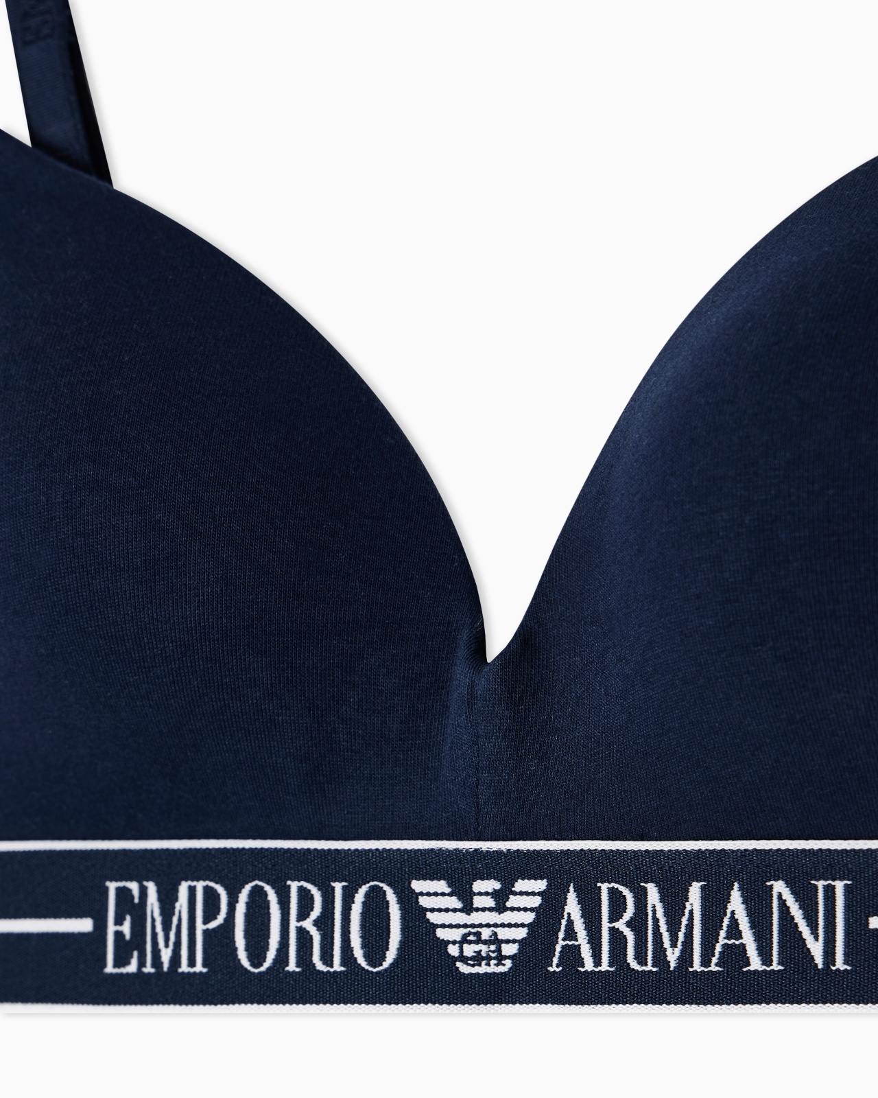 ASV ORGANIC-COTTON, PADDED TRIANGLE BRA WITH LOGO UNDERBAND - 4