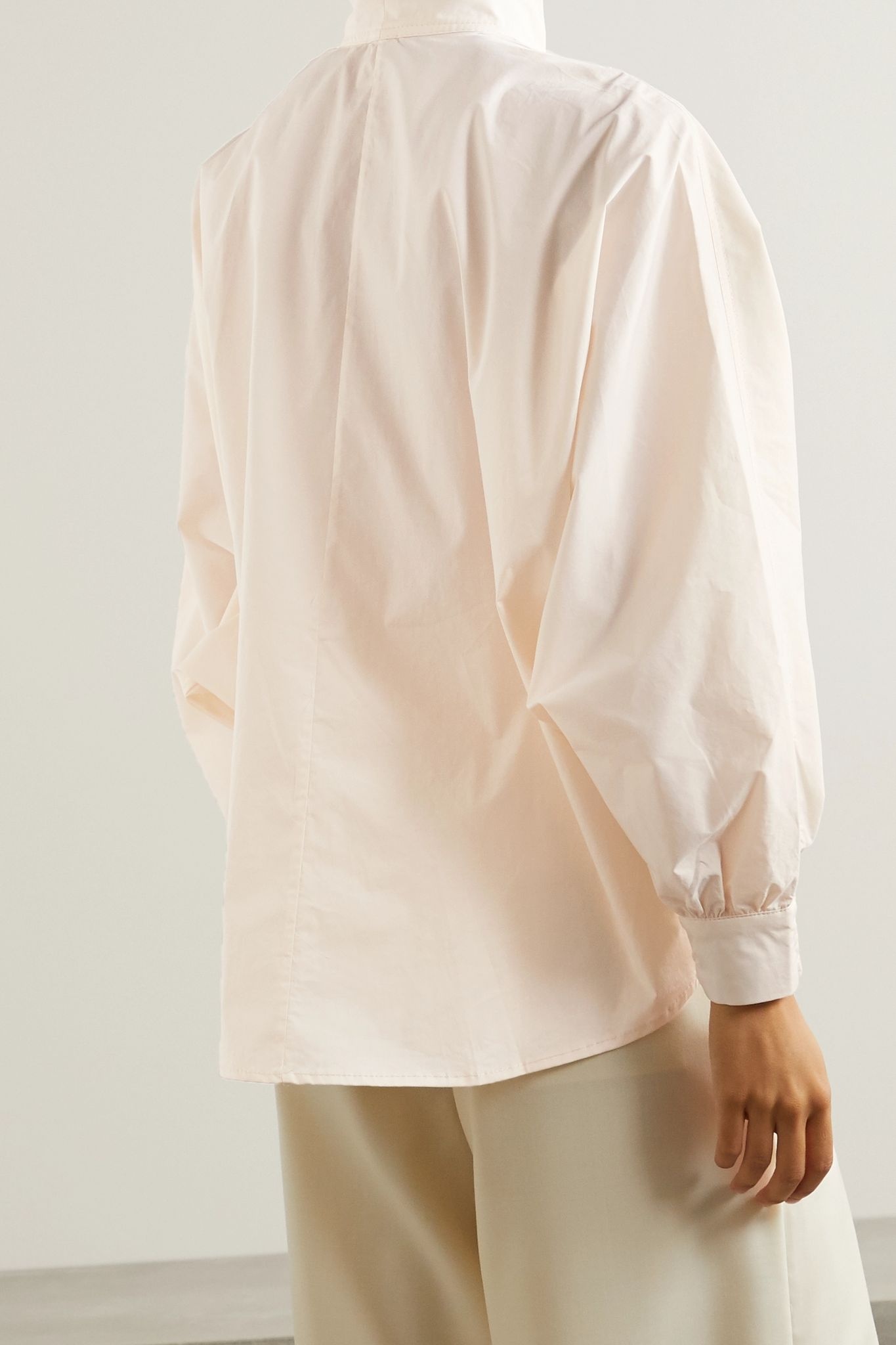 Old World wrap-effect stretch-cotton poplin shirt - 3