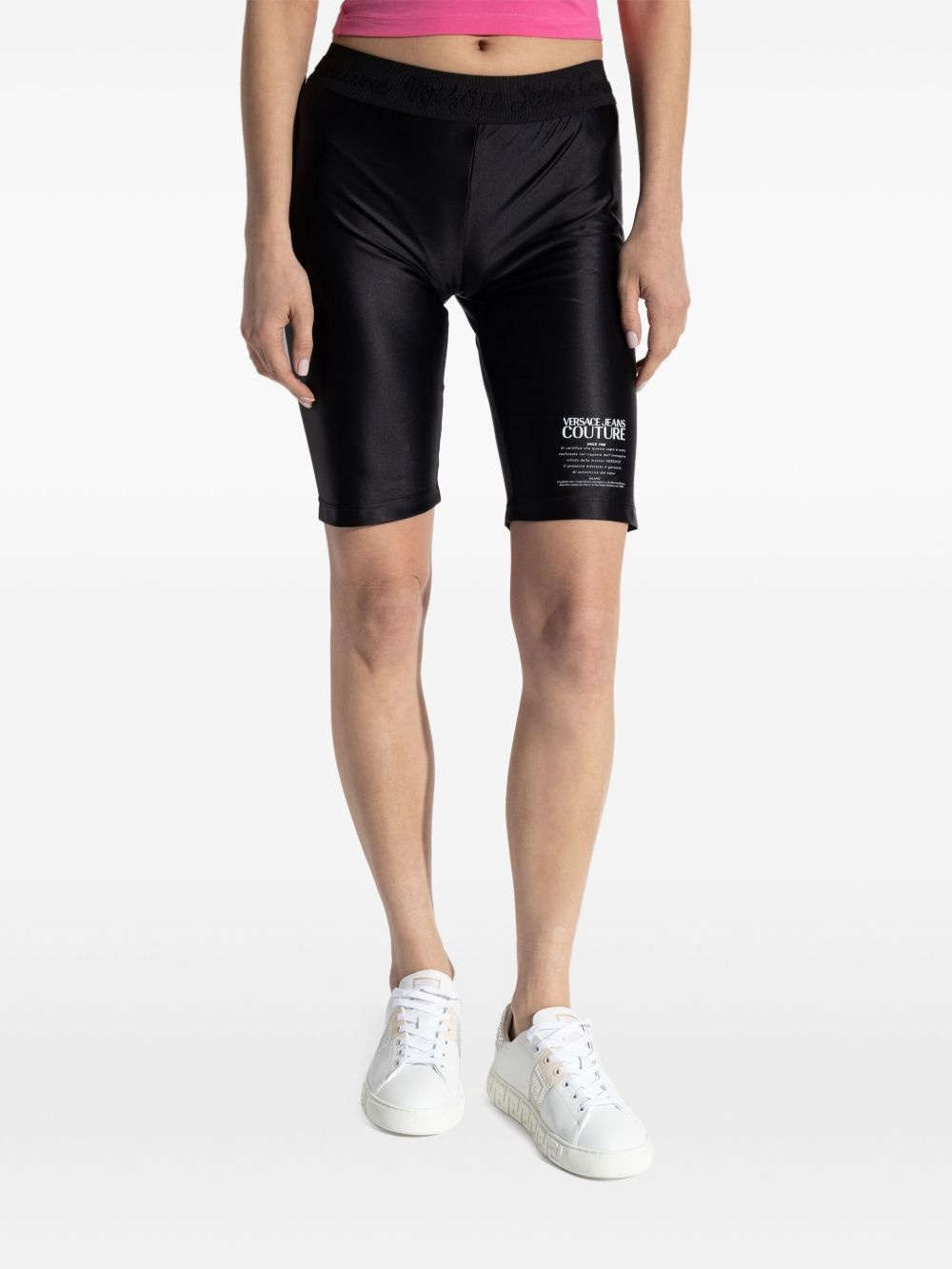 logo-print shorts - 3