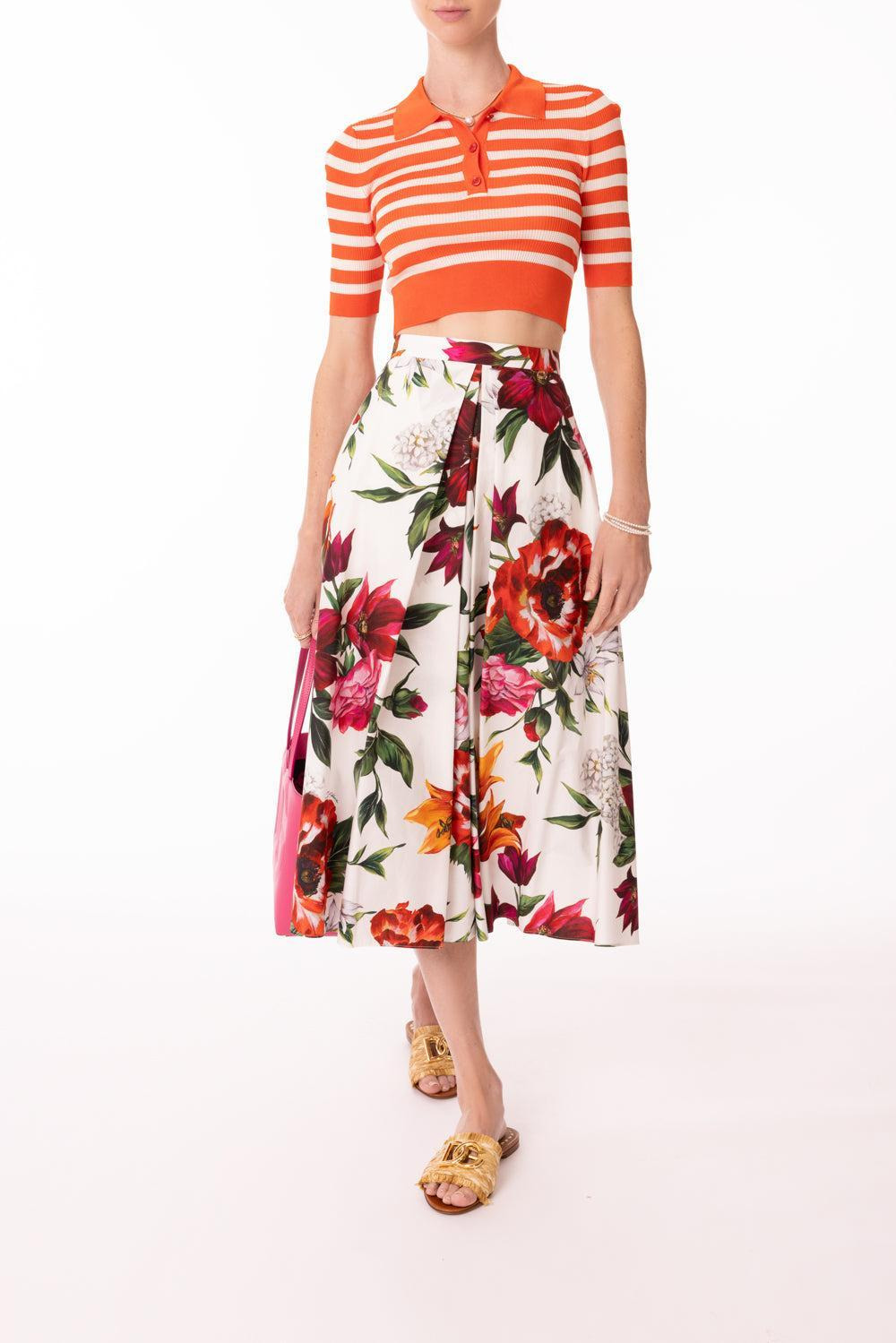 Cropped Stripe Polo - 2