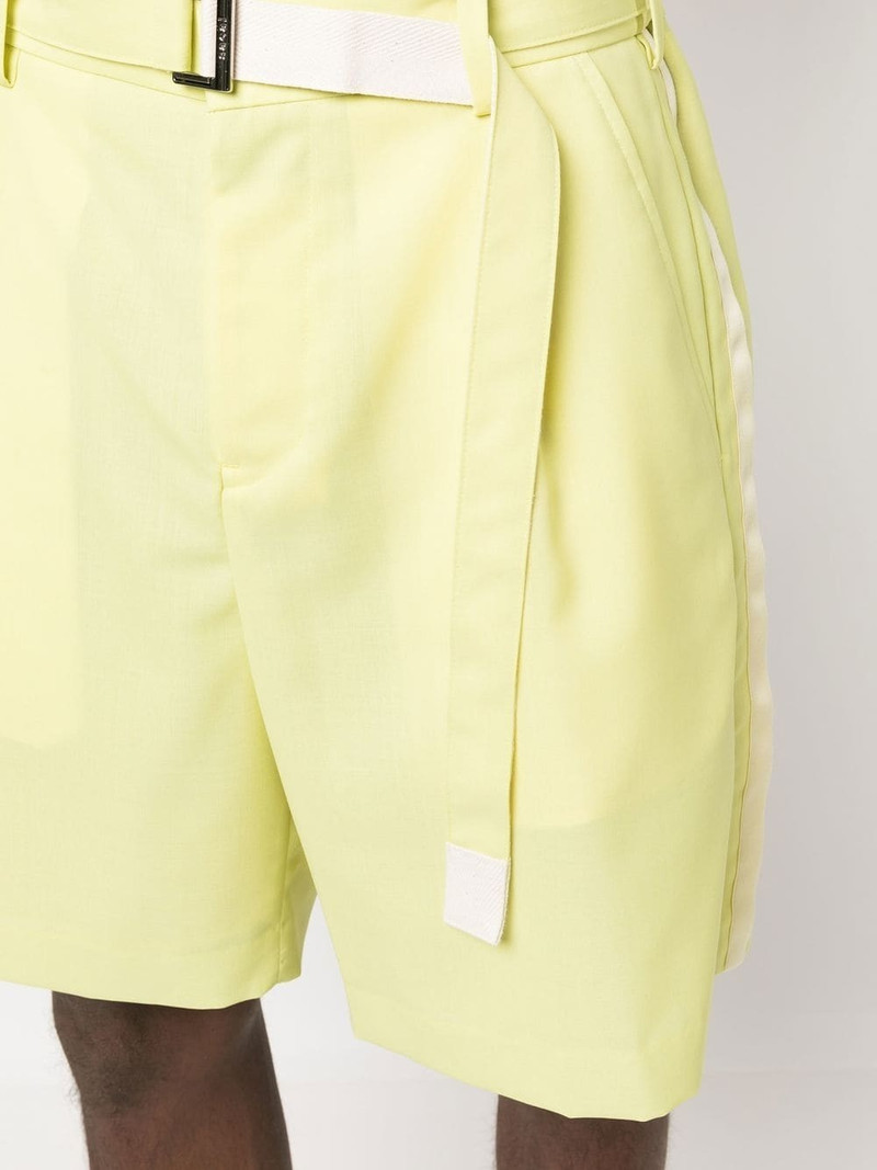 belted-waist bermuda shorts 5
