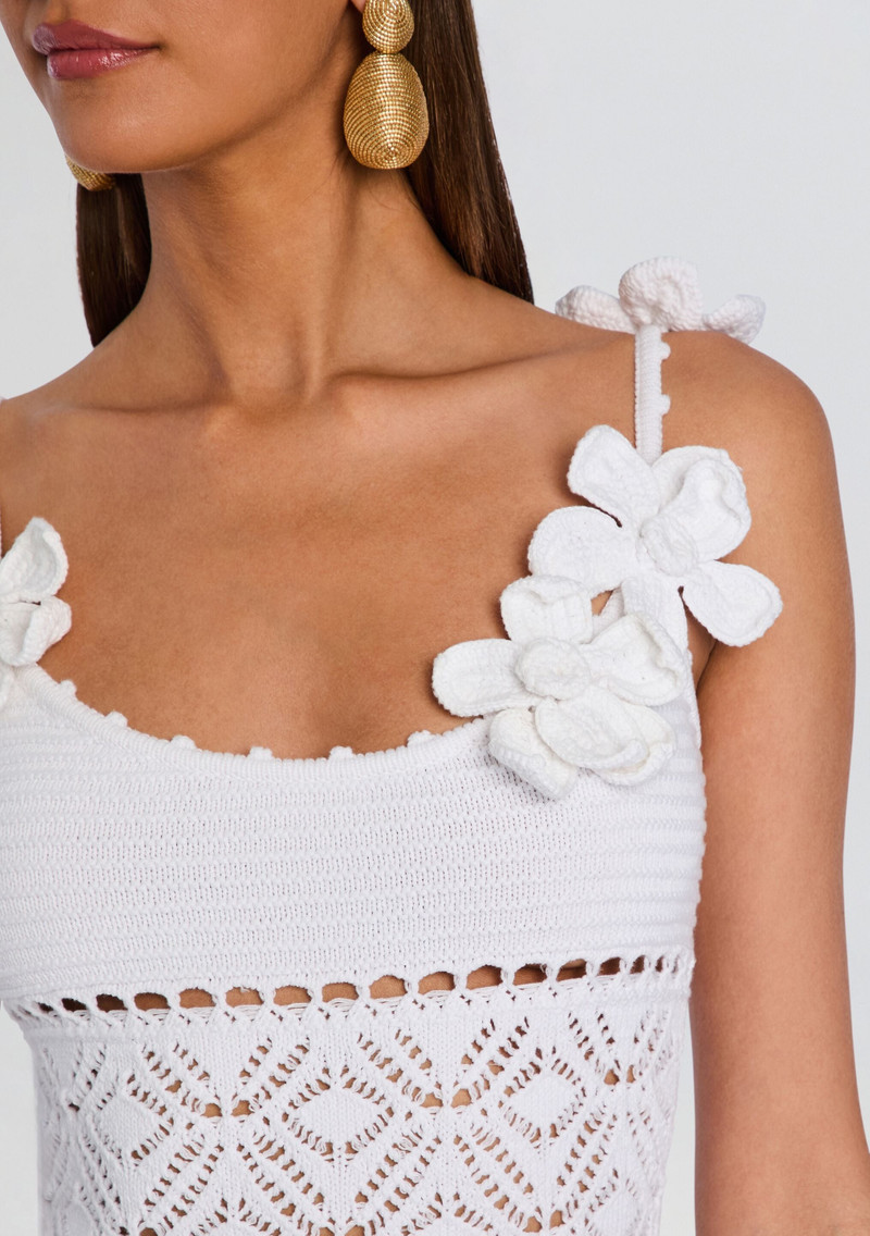 RETROFÊTE ORLEANE CROCHET DRESS outlook