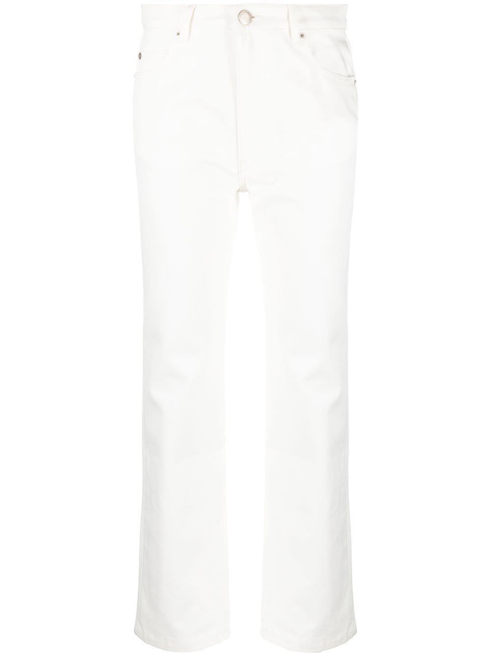 cropped straight-leg jeans - 1