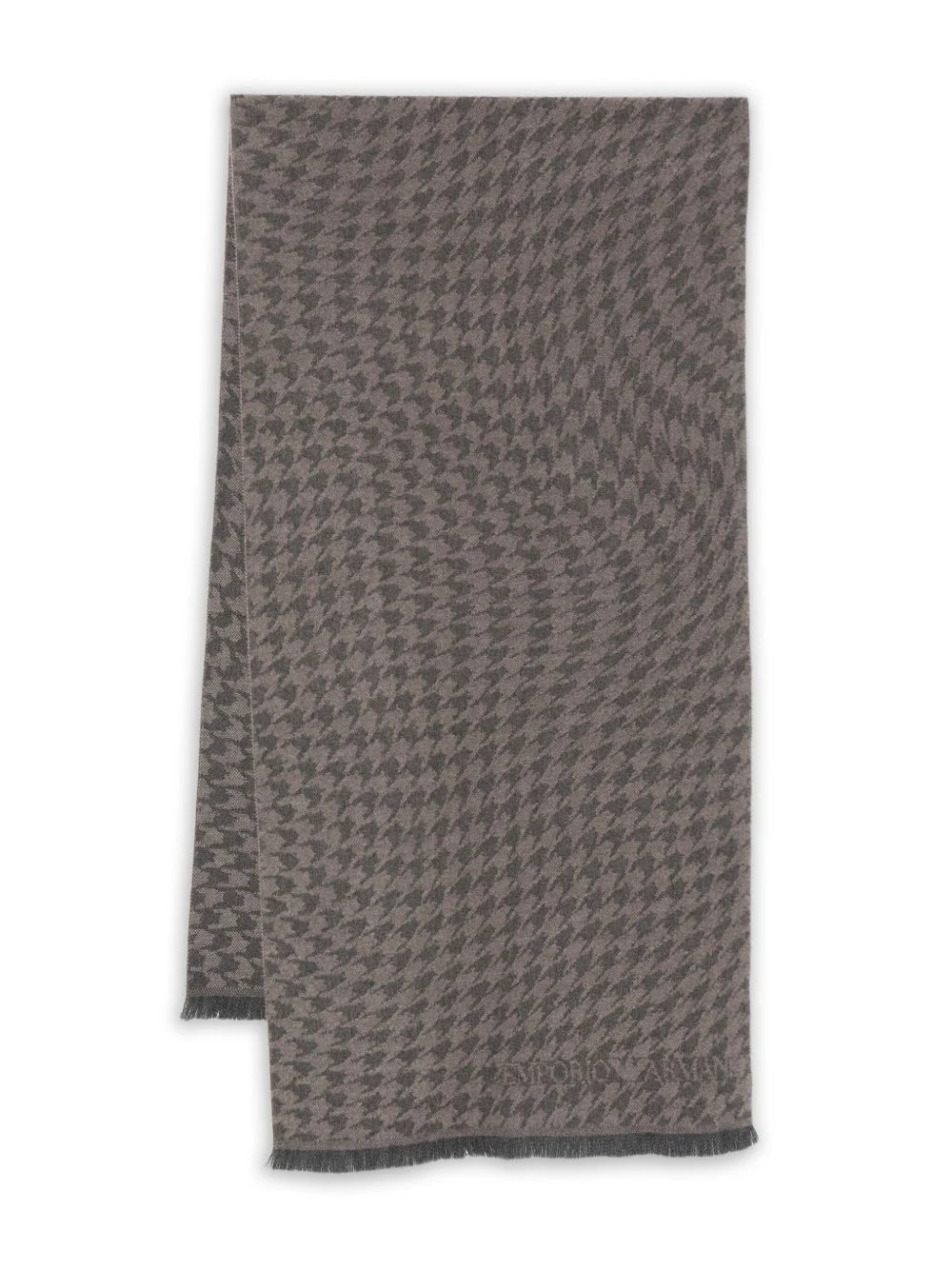 houndstooth wool scarf - 1