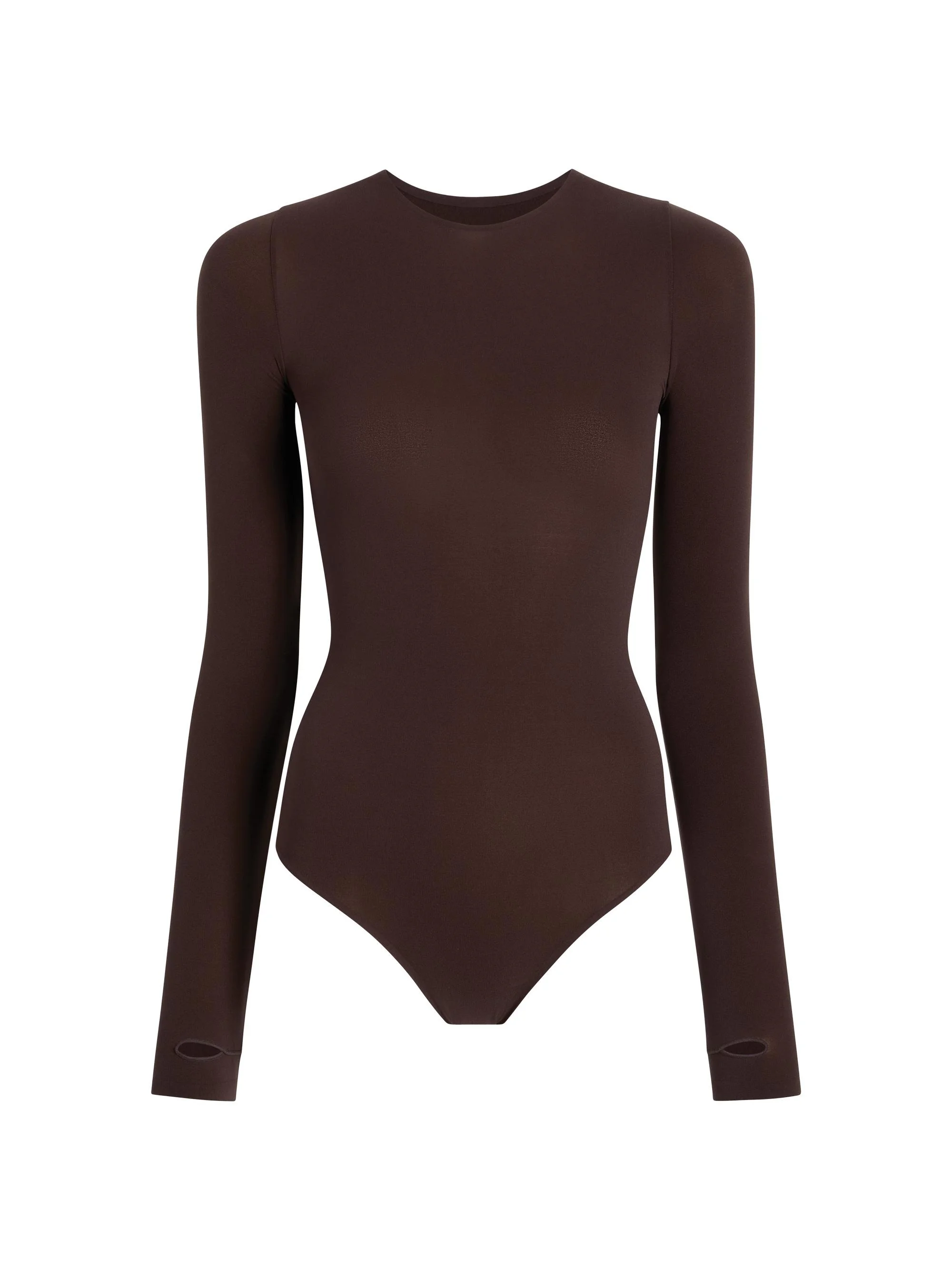 Women's Ballet Long-Sleeve Bodysuit - Espresso - 1
