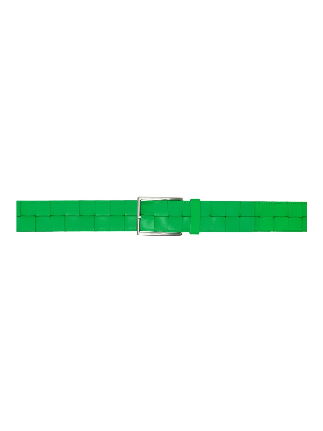 Green Maxi Intreccio Belt - 1
