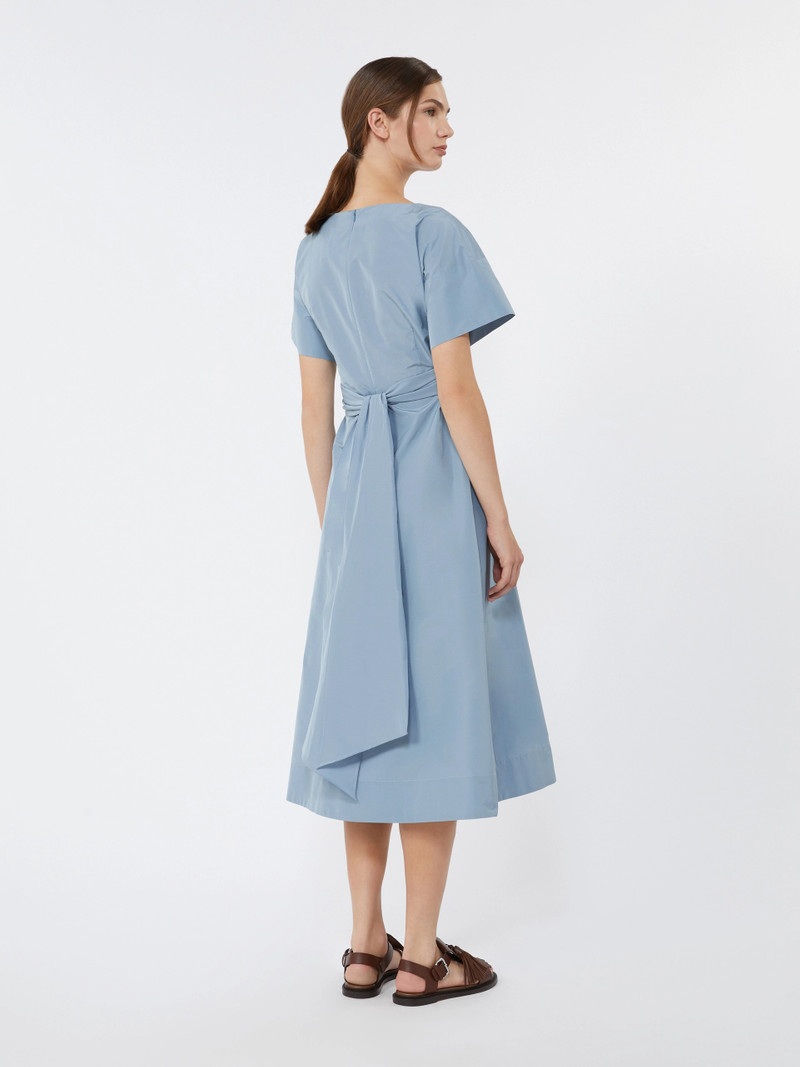 PIOPPO Flared taffeta dress - LIGHT BLUE 4